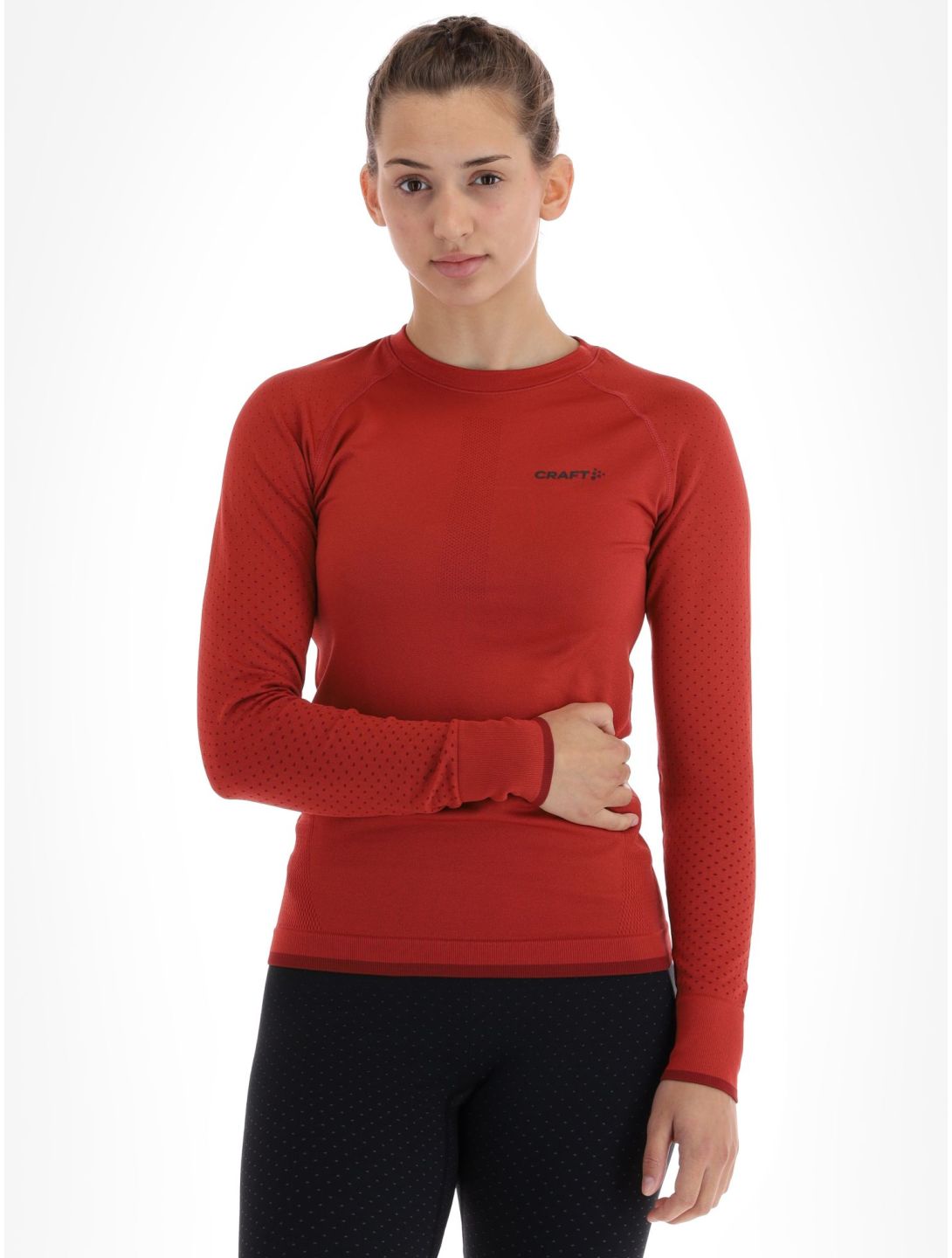 Craft, Adv Warm Intensity LS camisa termoactiva mujeres Astro-Dk Astro rojo 