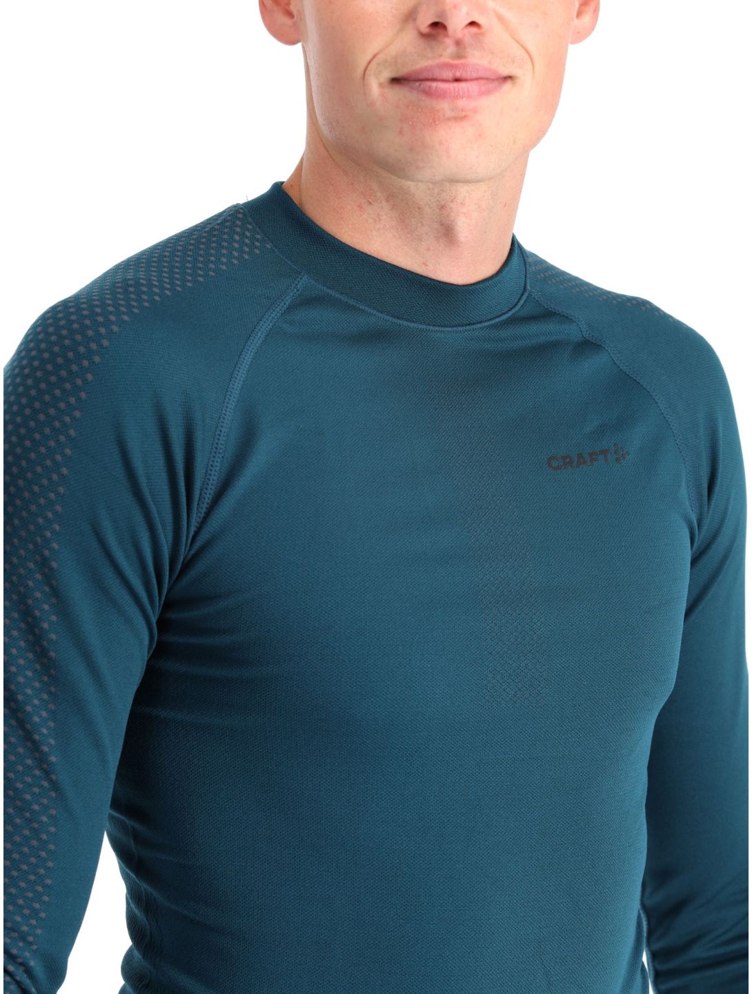 Craft, Adv Warm Intensity LS camisa termoactiva hombres Pond-Granite azul 