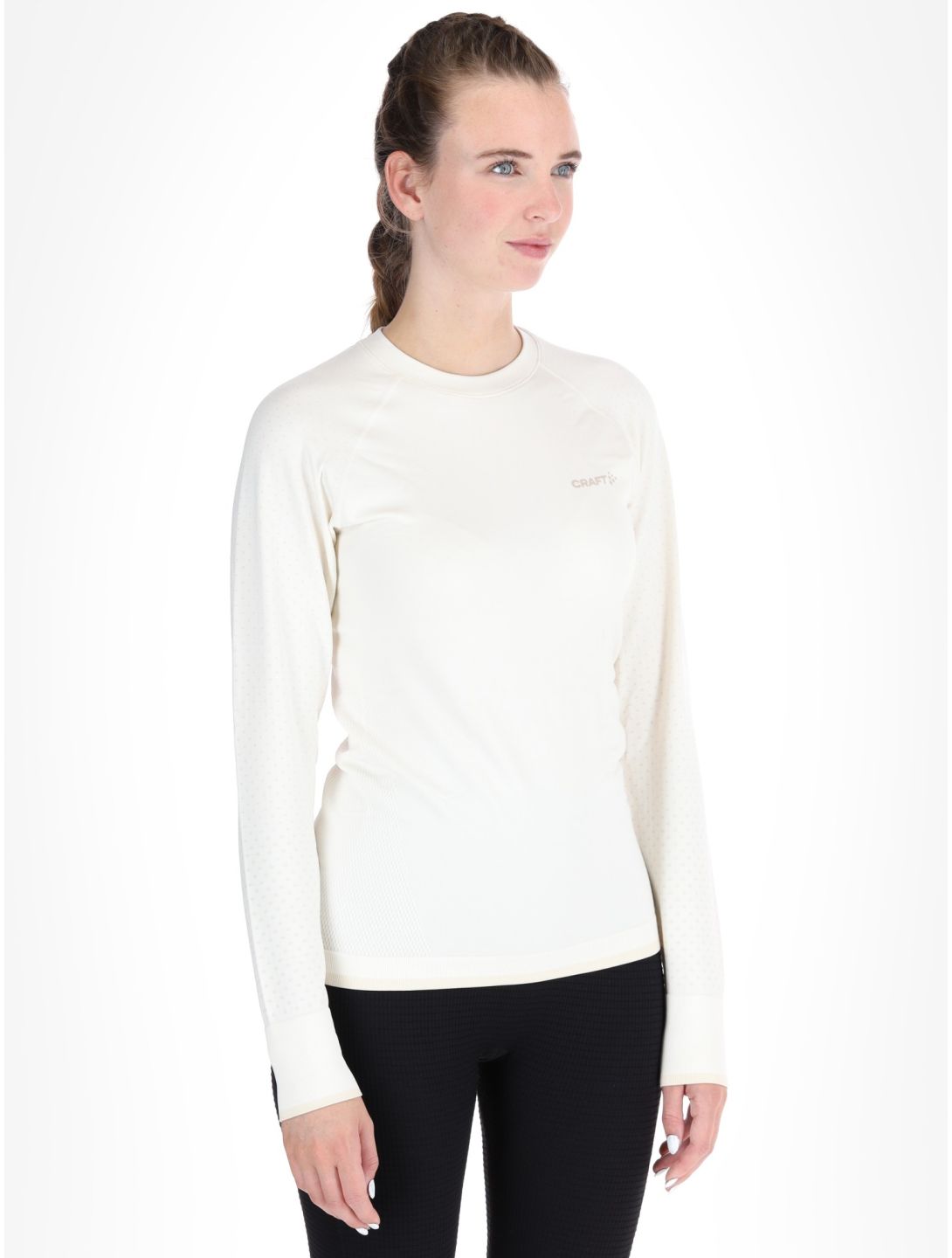 Craft, Adv Warm Intensity LS camisa termoactiva mujeres Tofu / Plaster blanco 