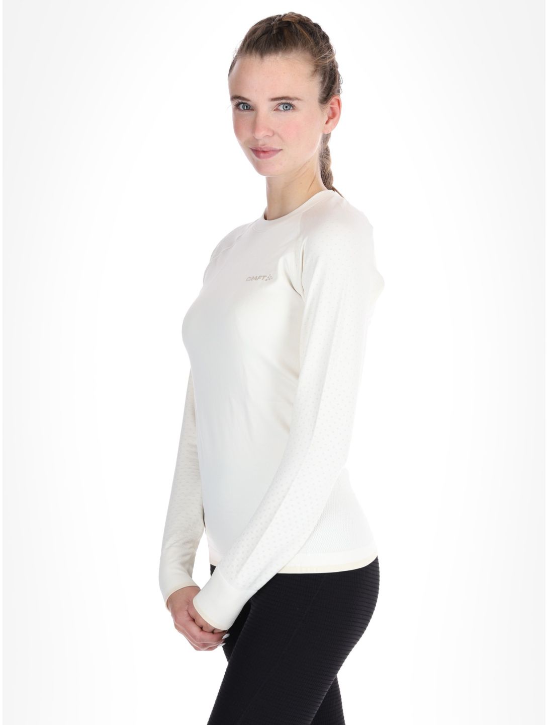 Craft, Adv Warm Intensity LS camisa termoactiva mujeres Tofu / Plaster blanco 