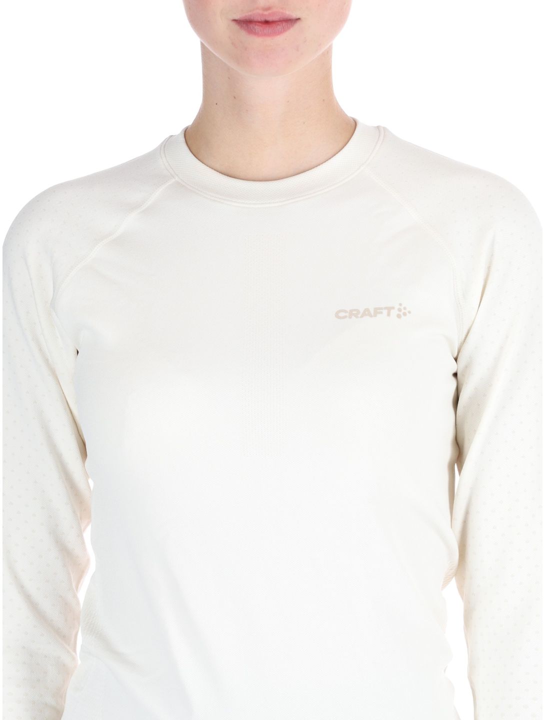 Craft, Adv Warm Intensity LS camisa termoactiva mujeres Tofu / Plaster blanco 