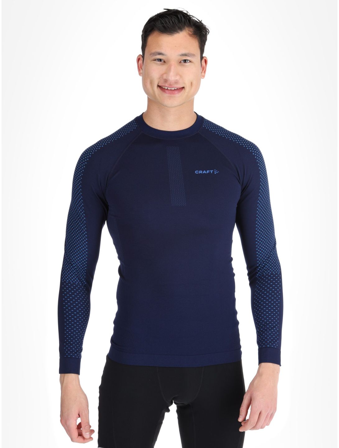 Craft, Adv Warm Intensity LS camisa termoactiva hombres Blaze / Royal azul 