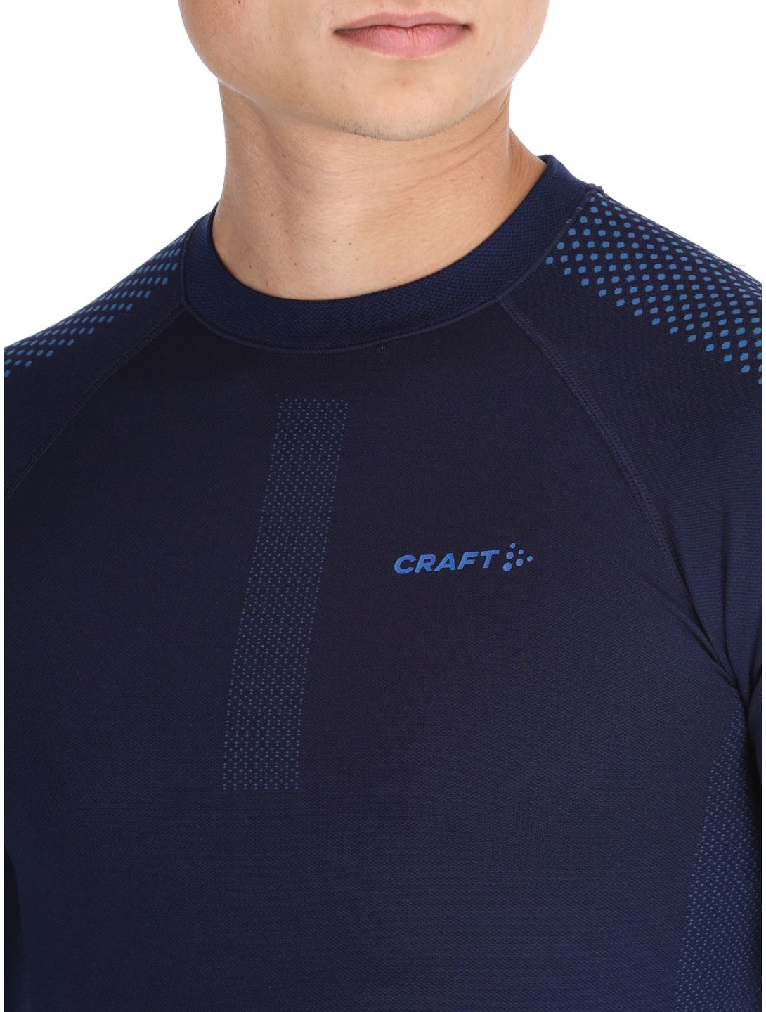 Craft, Adv Warm Intensity LS camisa termoactiva hombres Blaze / Royal azul 