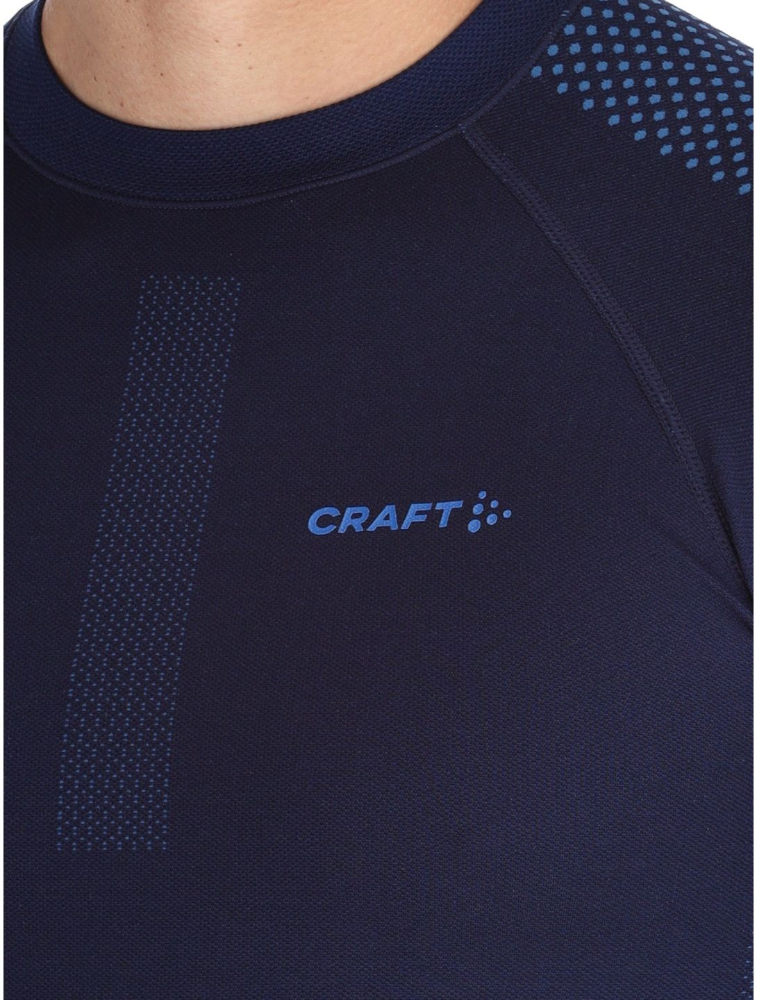 Craft, Adv Warm Intensity LS camisa termoactiva hombres Blaze / Royal azul 