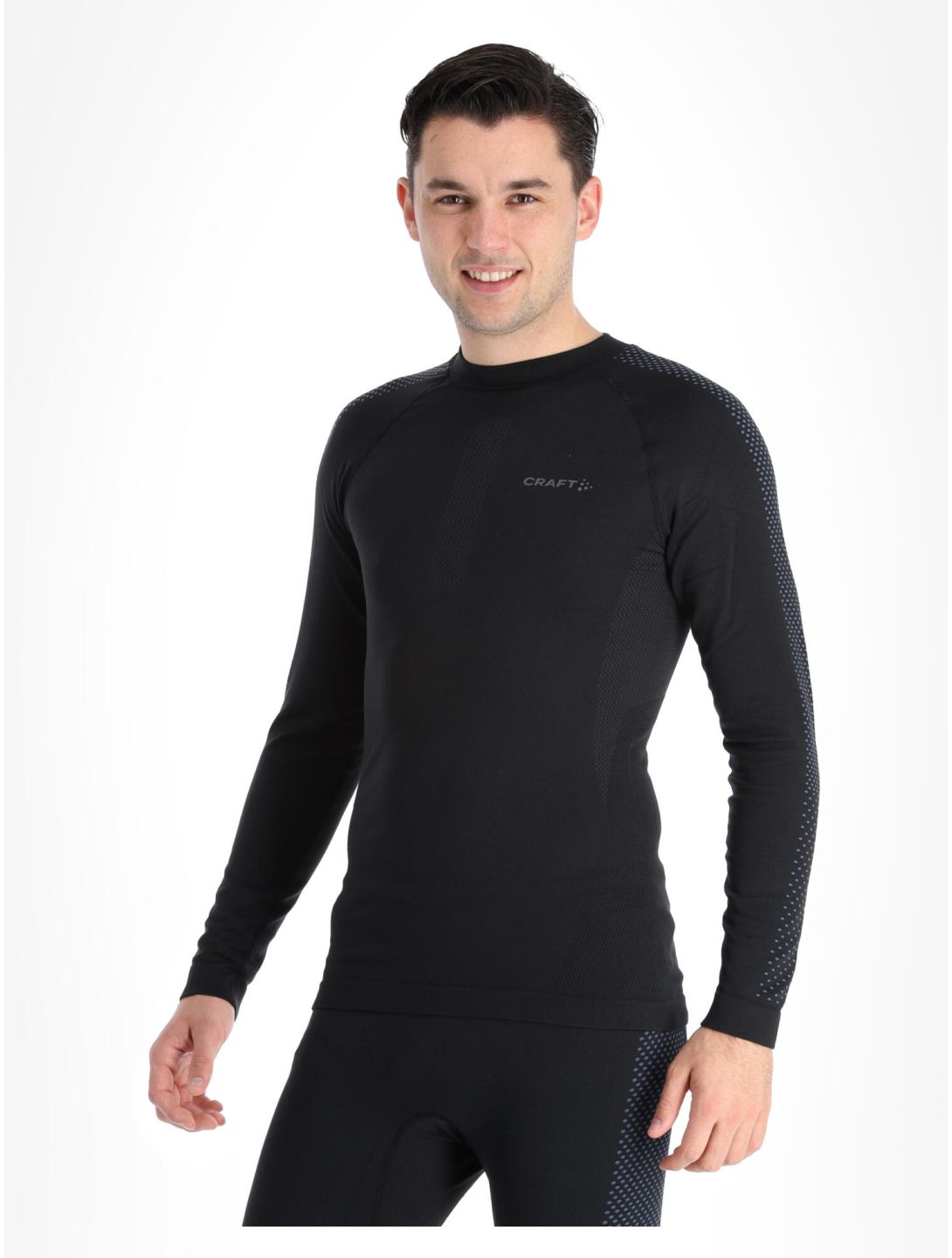 Craft, Adv Warm Intensity LS camisa termoactiva hombres Black negro 