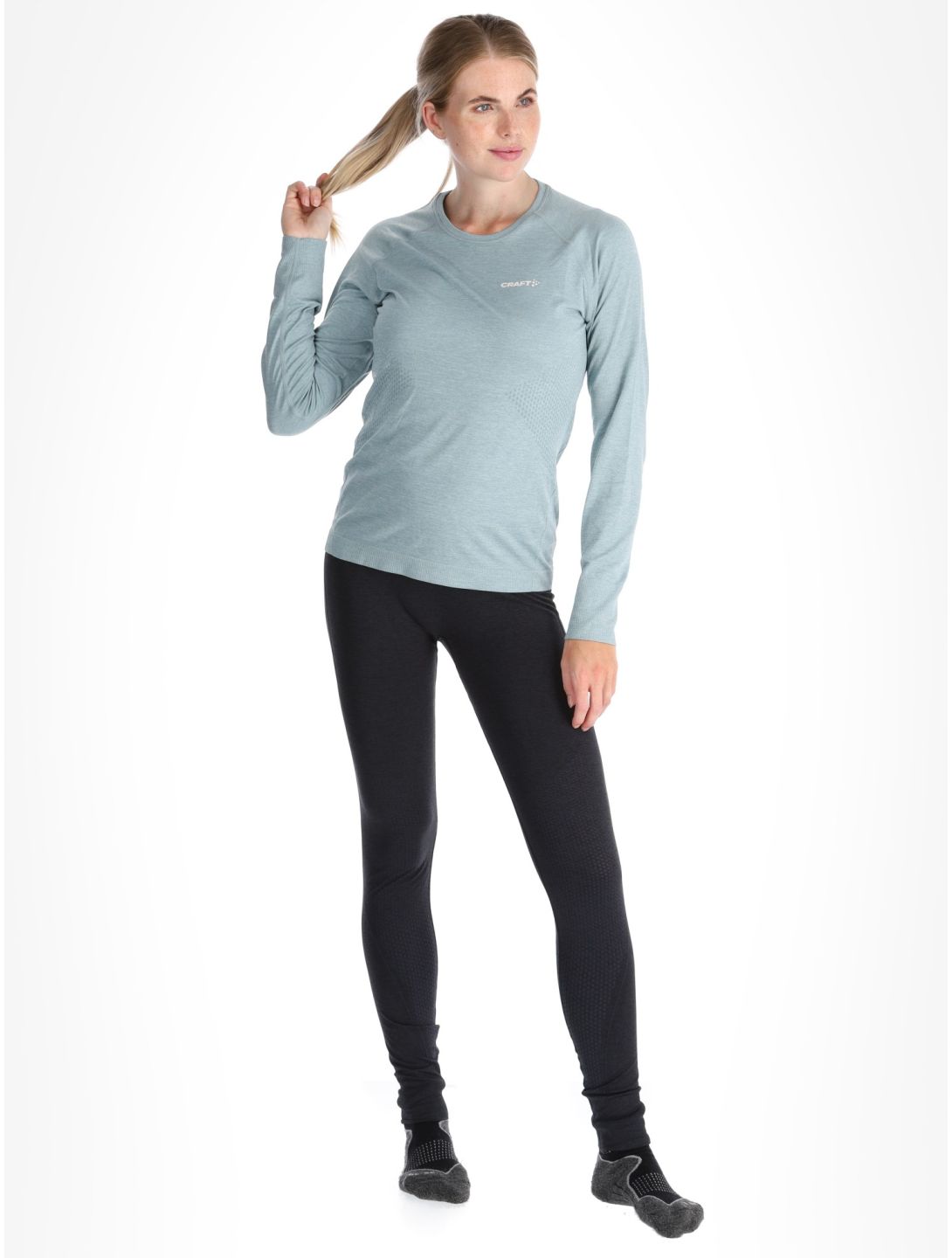 Craft, Core Dry Active Comfort LS camisa termoactiva mujeres Arona gris 