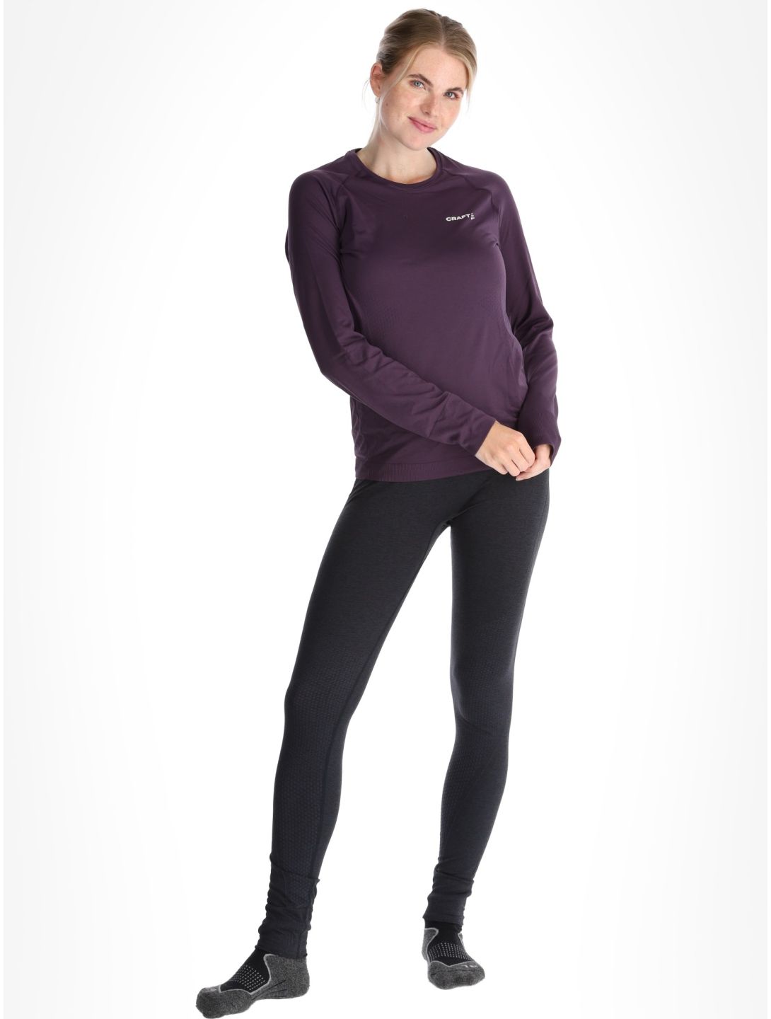 Craft, Core Dry Active Comfort LS camisa termoactiva mujeres DK Plum púrpura 