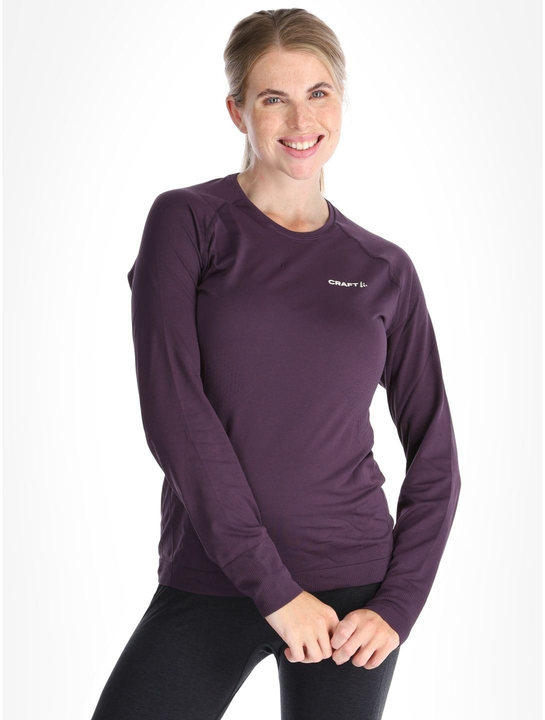 Craft, Core Dry Active Comfort LS camisa termoactiva mujeres DK Plum púrpura 