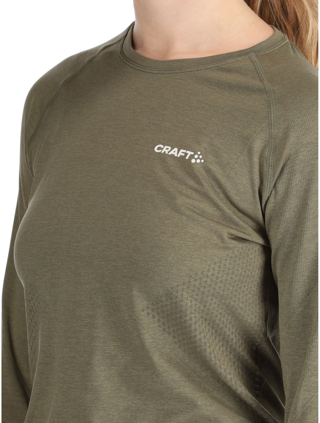 Craft, Core Dry Active Comfort LS camisa termoactiva mujeres Rift verde 