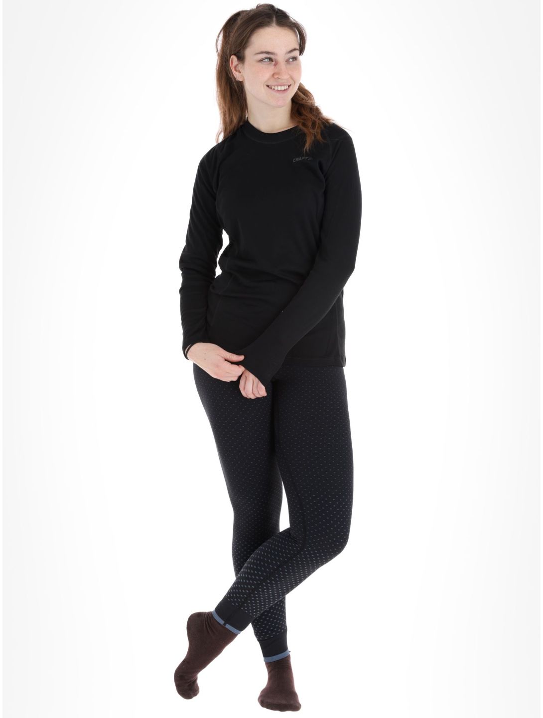 Craft, Core Warm Baselayer LS camisa termoactiva mujeres Black negro 