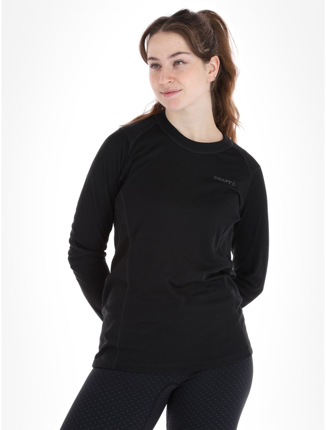 Craft, Core Warm Baselayer LS camisa termoactiva mujeres Black negro 