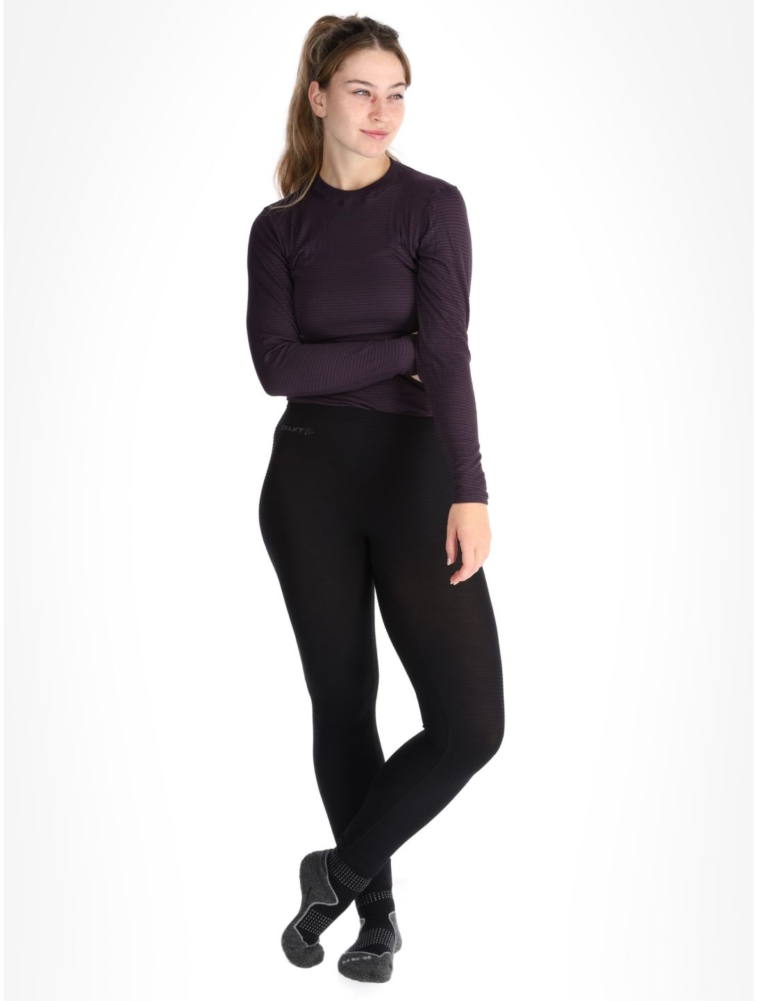 Craft, Pro Wool Extreme X pantalón termoactivo mujeres Black negro 