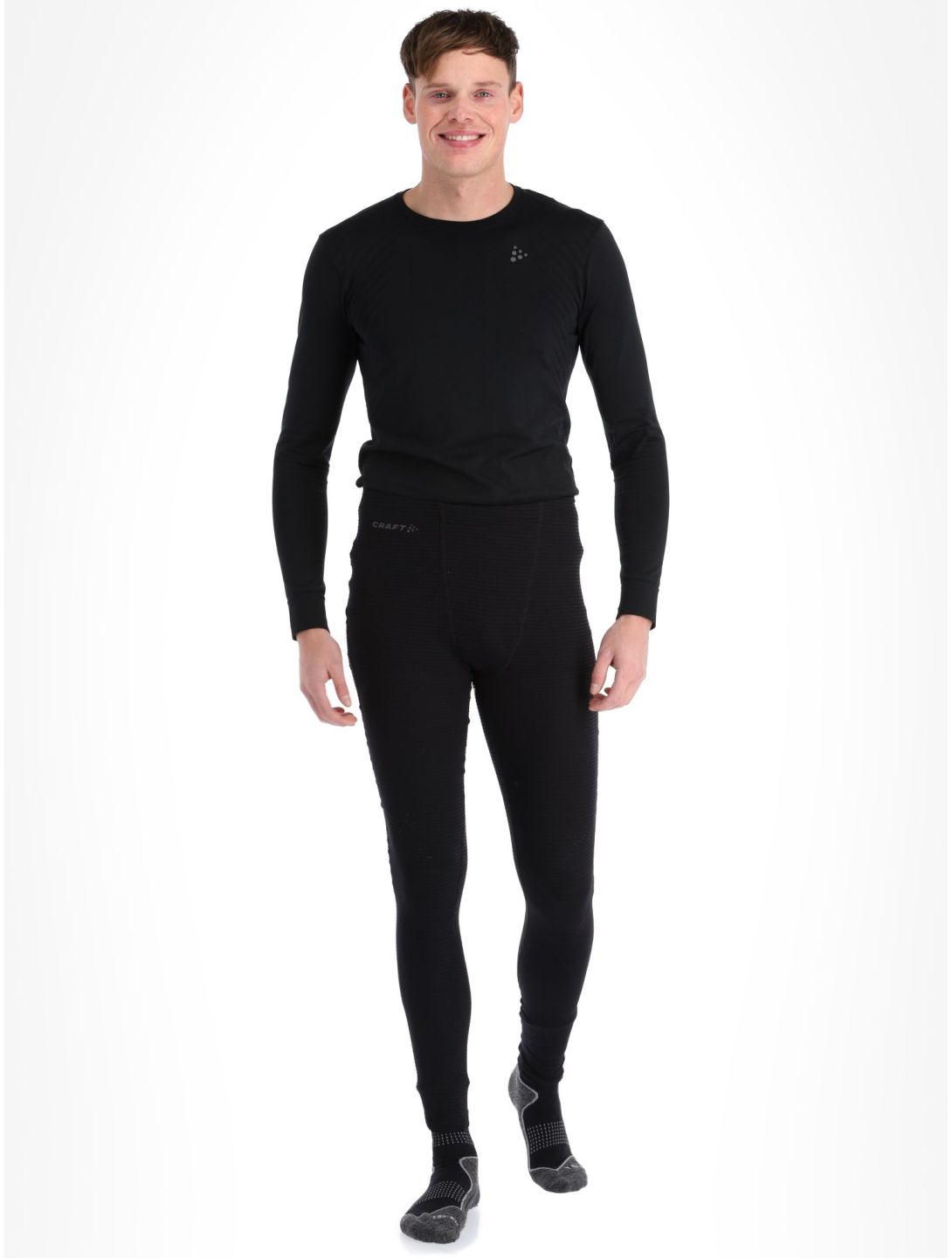 Craft, Pro Wool Extreme X pantalón termoactivo hombres Black negro 