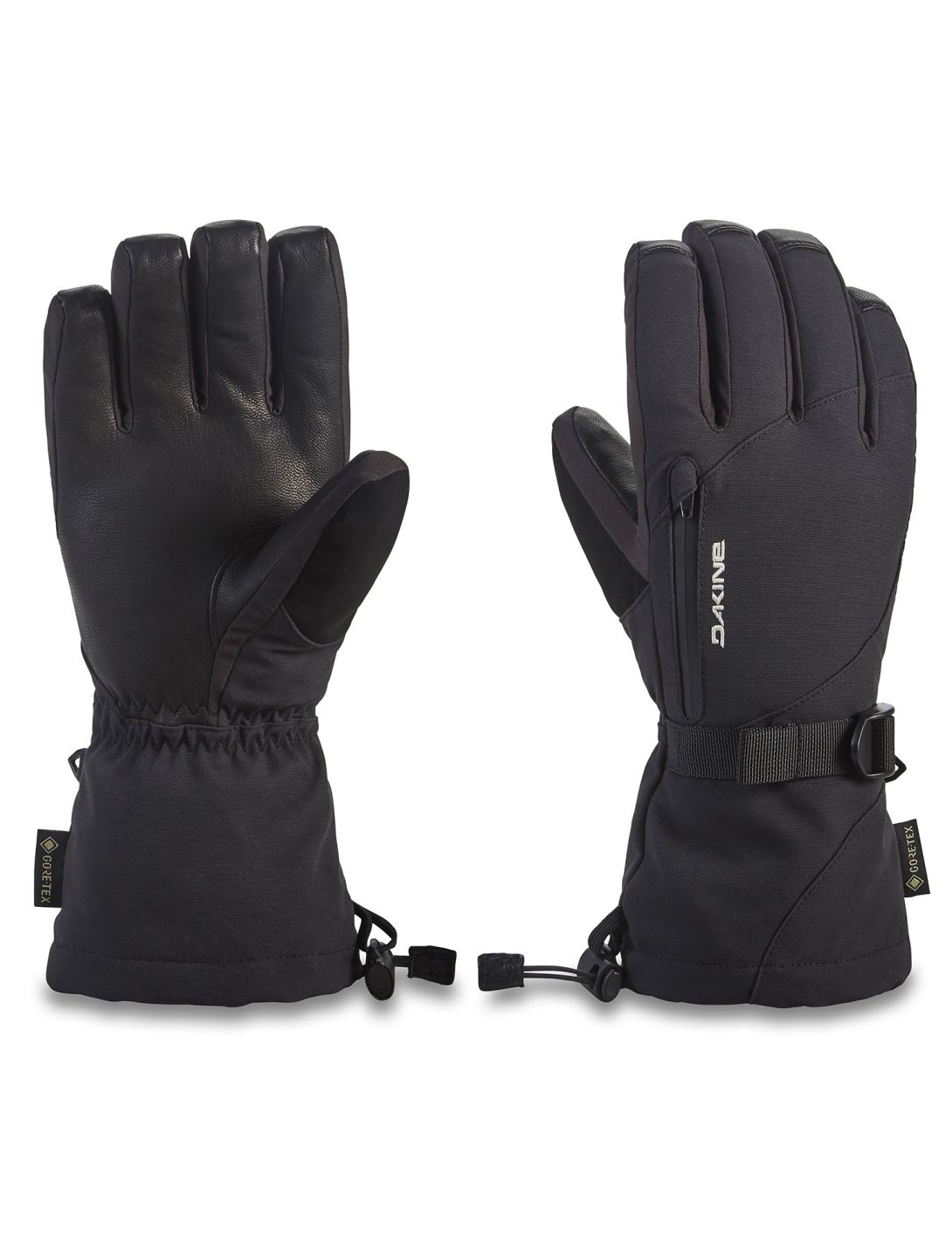 Dakine, Leather Sequoia Gore-Tex guantes de esquí mujeres Black negro 