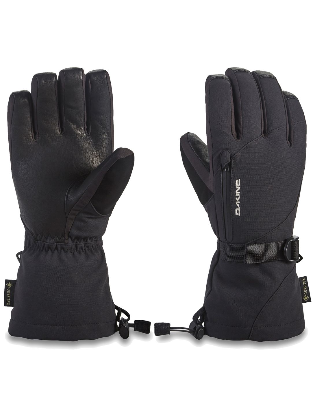 Dakine, Leather Sequoia Gore-Tex guantes de esquí mujeres Black negro 