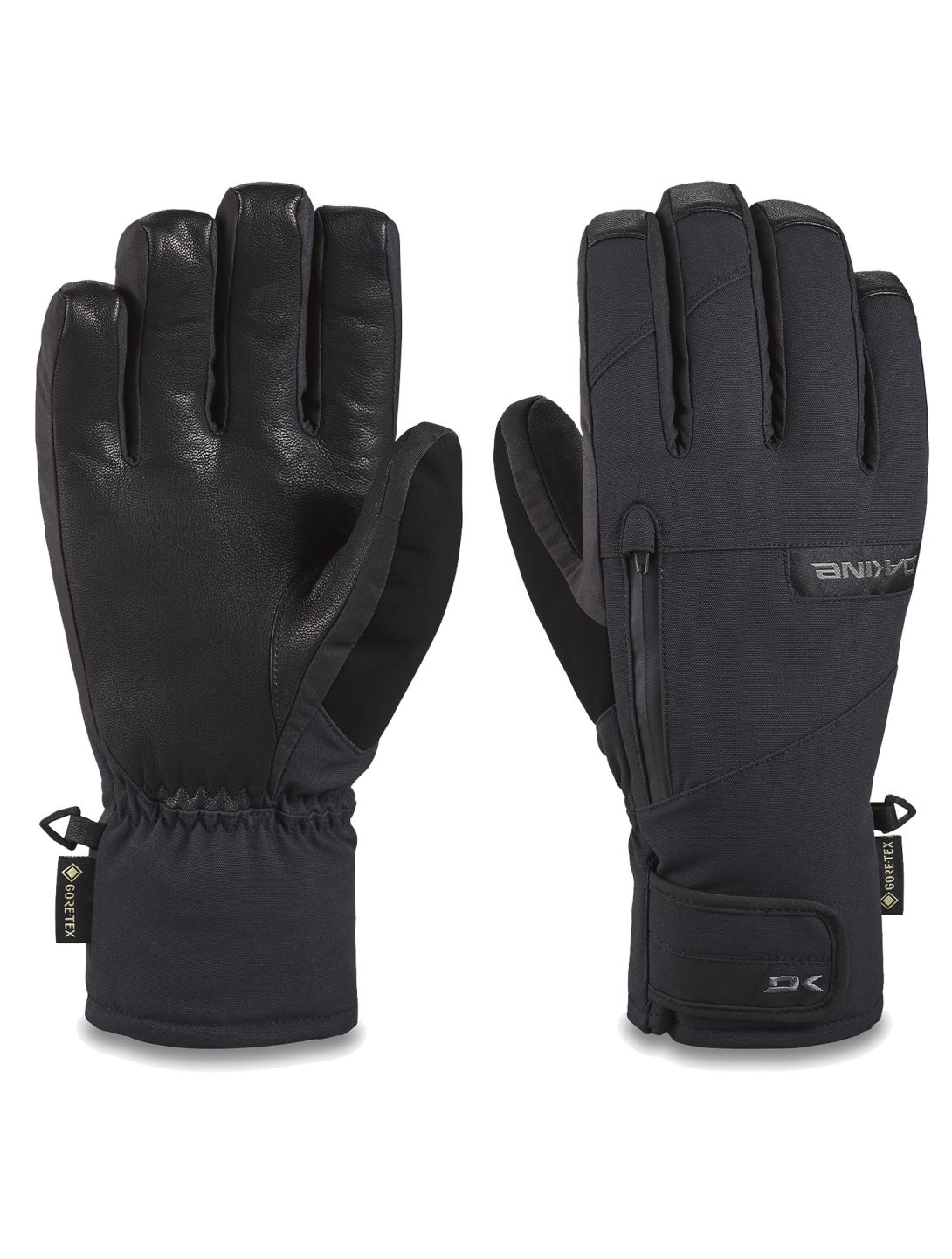 Dakine, Leather Titan Gore-Tex Short guantes de esquí hombres Black negro 