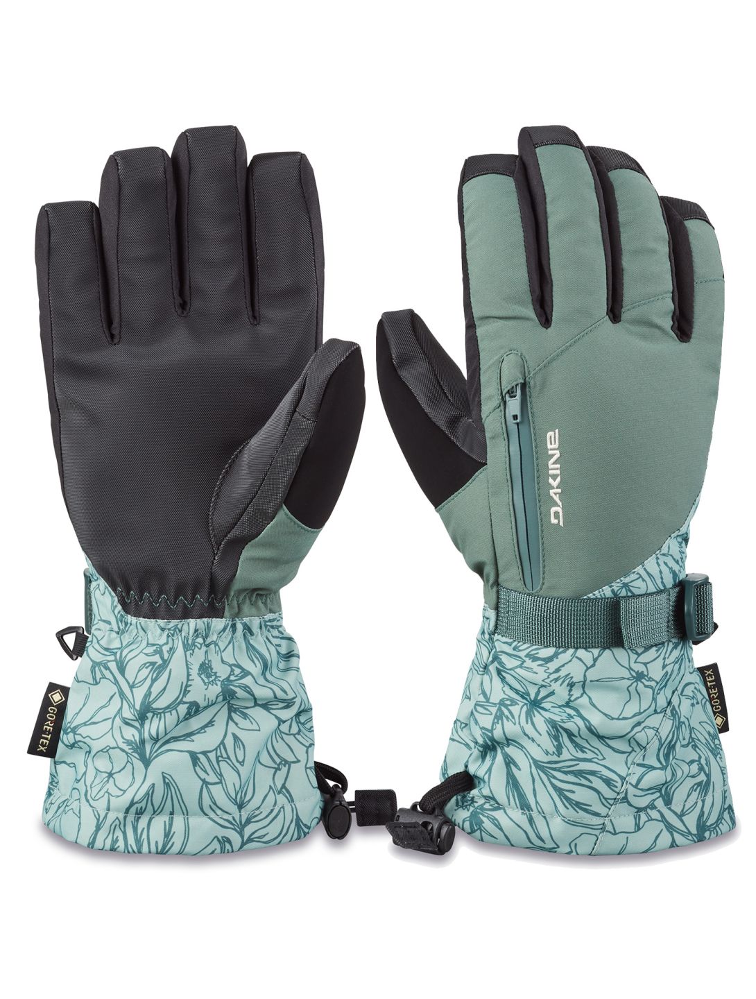 Dakine, Sequoia Gore-Tex guantes de esquí mujeres Poppy Iceberg azul 