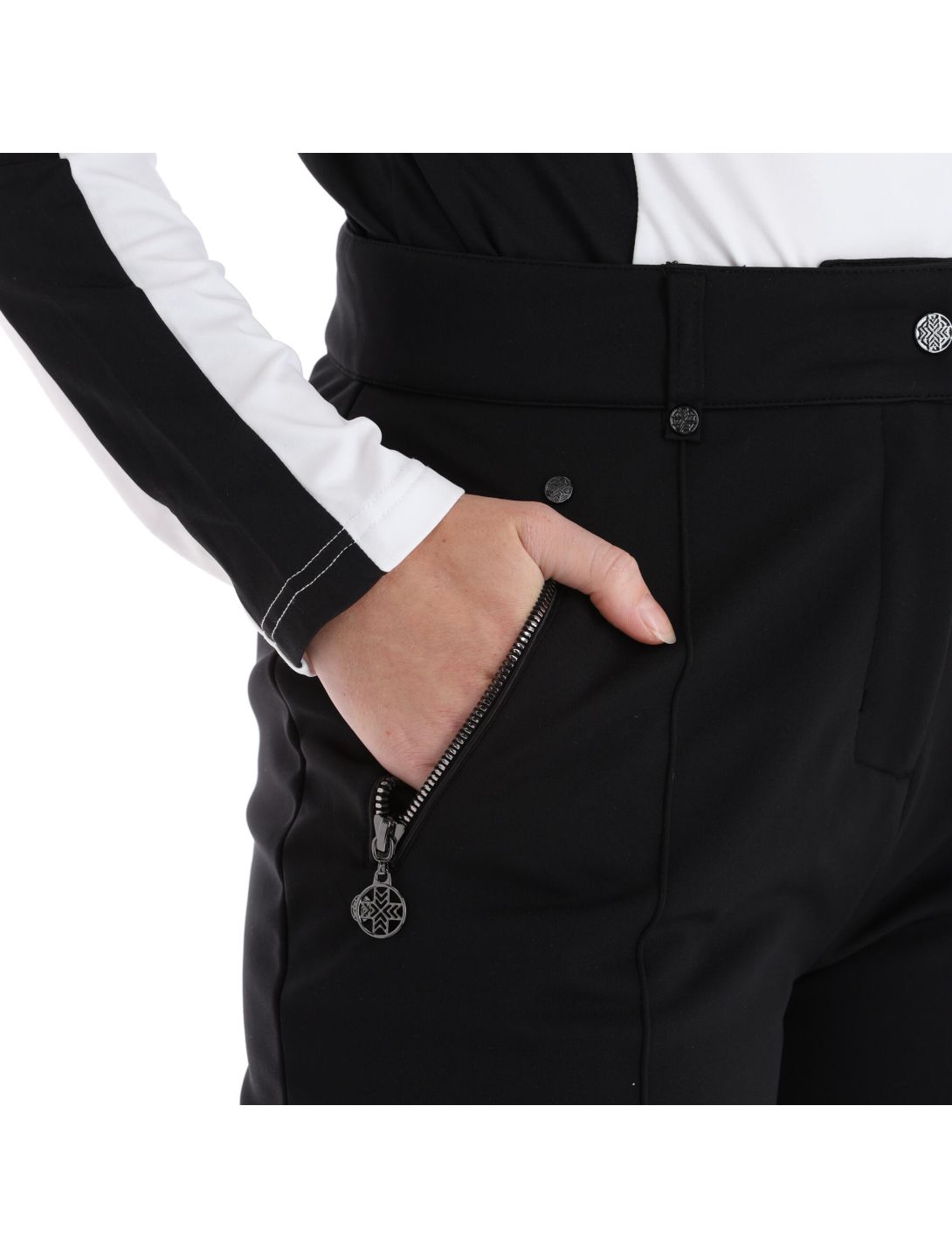 Dare 2b x Julien Macdonald, Regimented pantalones de esquí softshell mujeres negro 