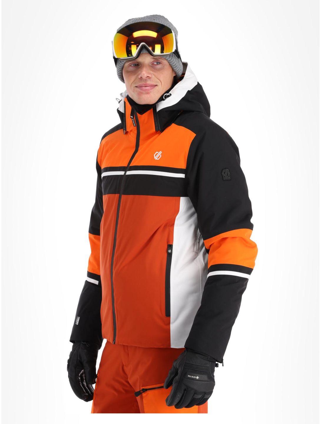 Dare2b, Amplitude chaqueta de esquí hombres Black / Puffins Orange naranja, negro 