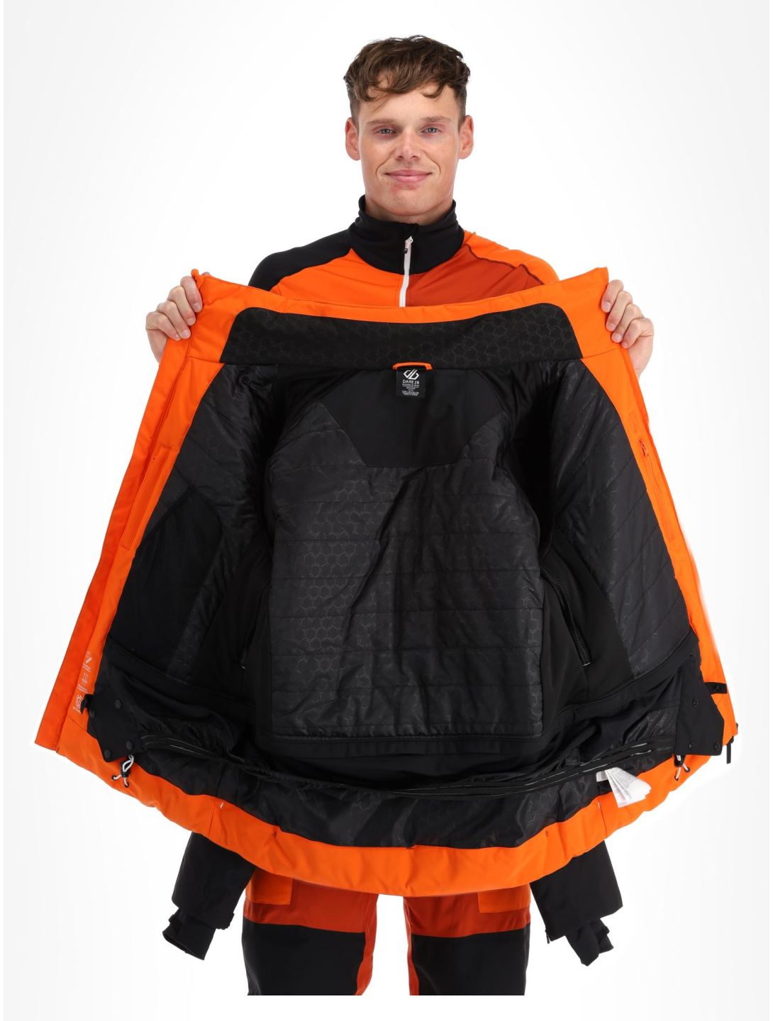 Dare2b, Amplitude chaqueta de esquí hombres Black / Puffins Orange naranja, negro 