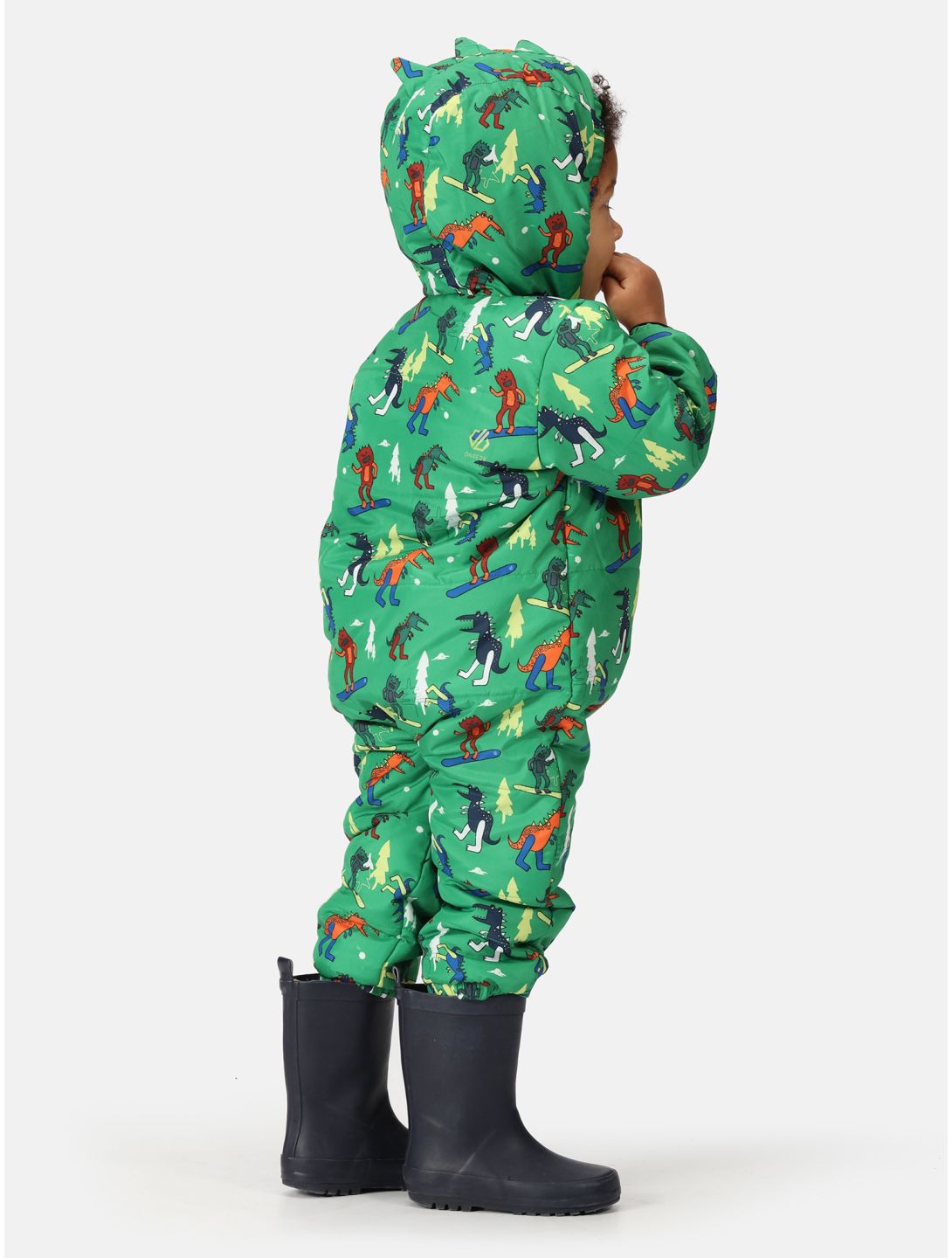 Dare2b, Bambino II ropa del mono niños Trek Green Dinosaur Snow Fight verde 