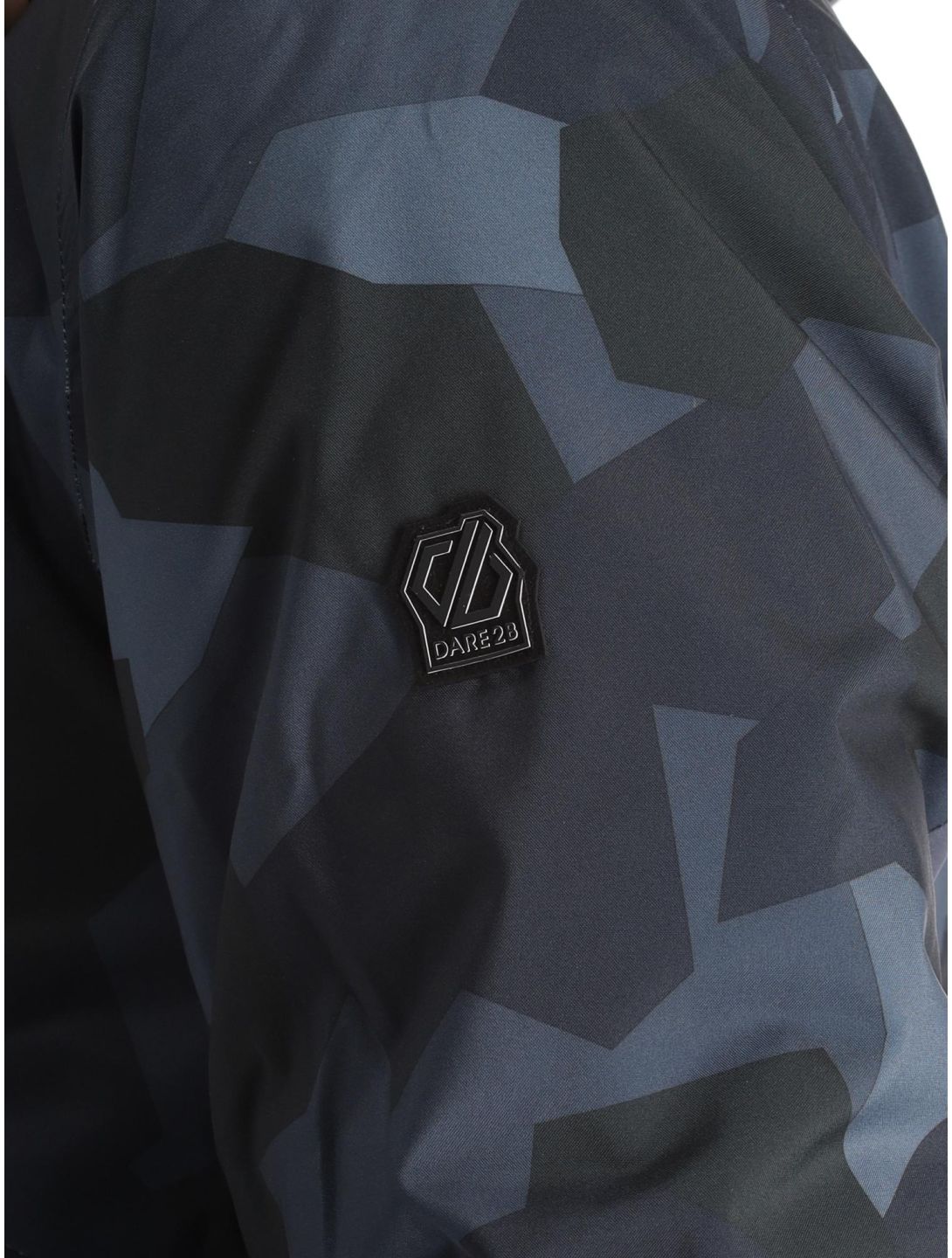 Dare2b, Baseplate chaqueta de esquí hombres Ebony Grey / Black Geo Camo Print gris, negro 