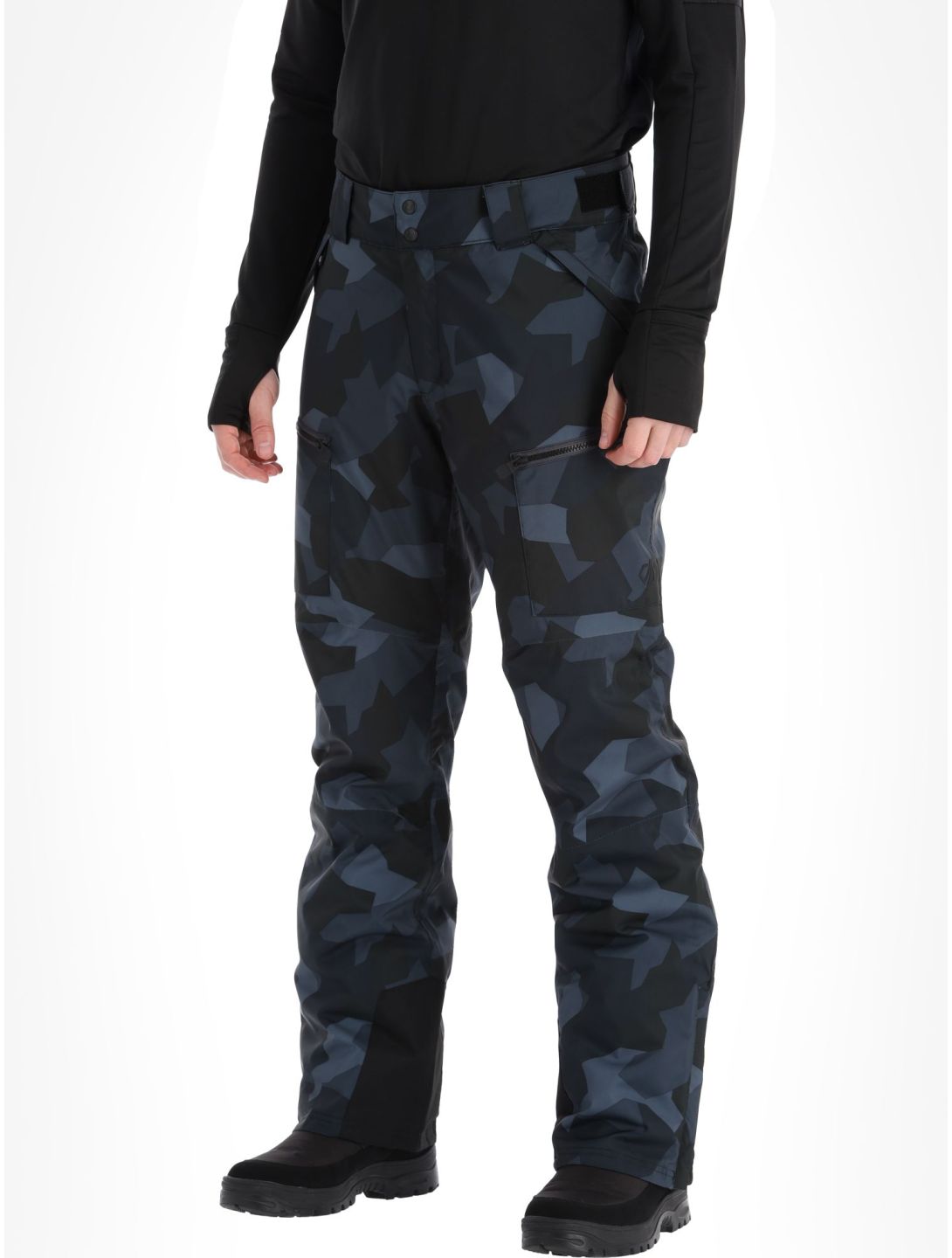 Dare2b, Baseplate pantalones de esquí hombres Black Camo gris, negro 