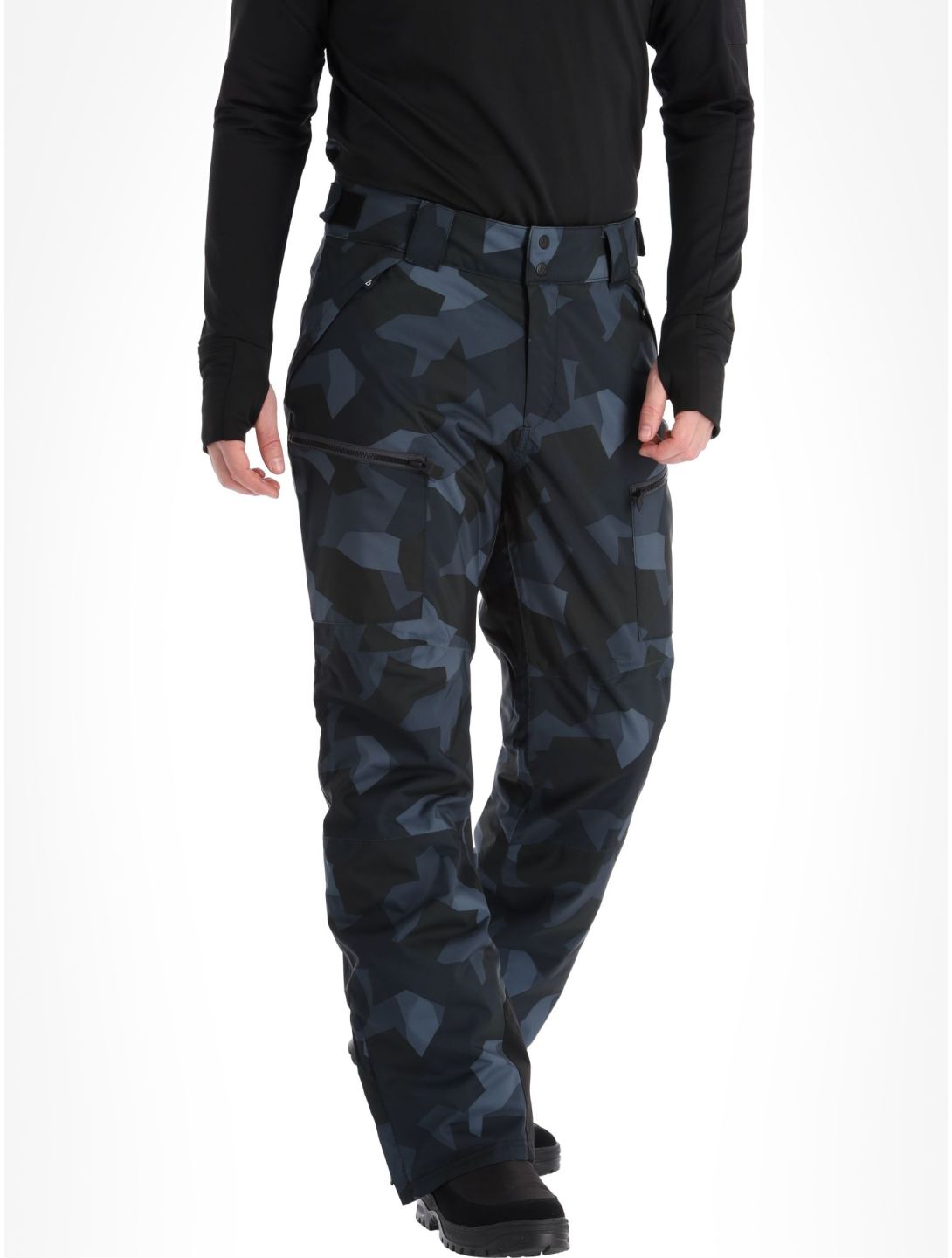 Dare2b, Baseplate pantalones de esquí hombres Black Camo gris, negro 