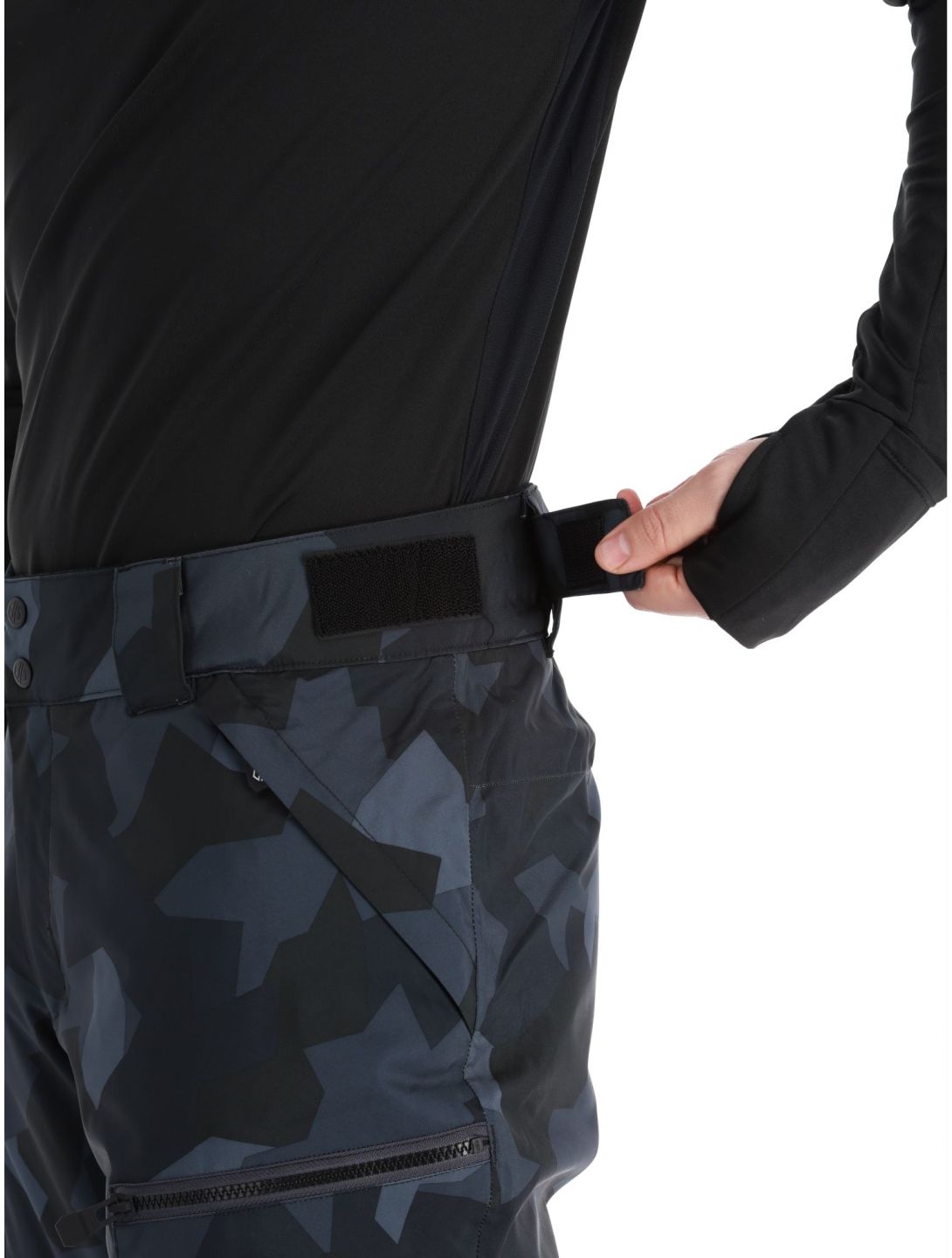 Dare2b, Baseplate pantalones de esquí hombres Black Camo gris, negro 