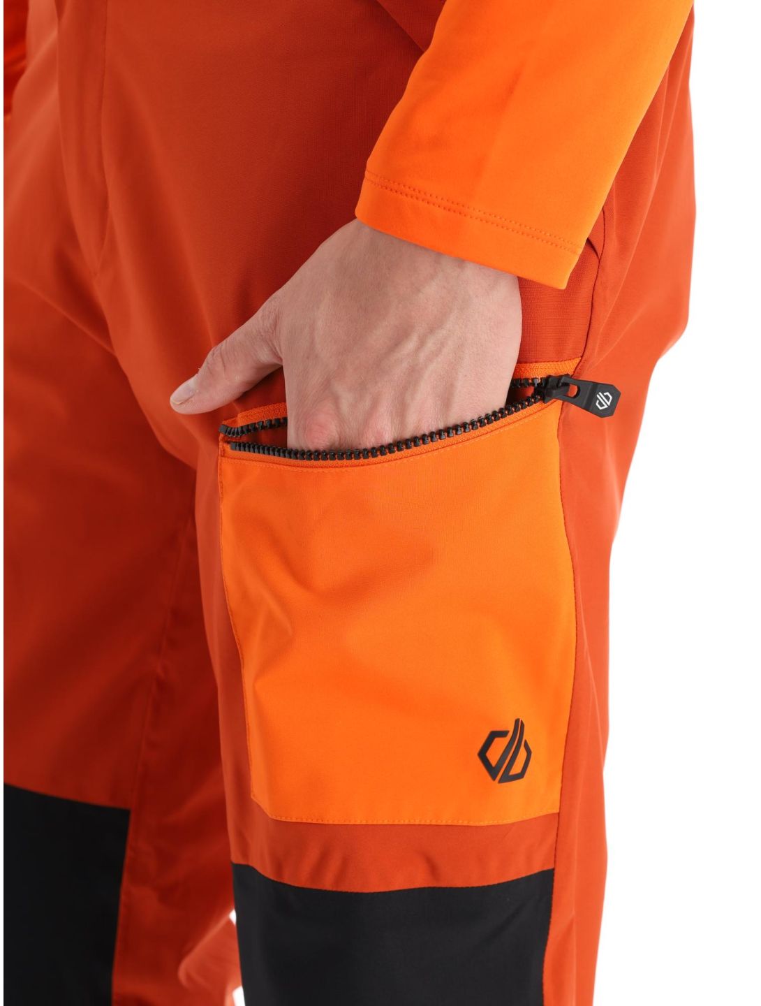 Dare2b, Baseplate pantalones de esquí hombres Rooibos Tea / Puffins Orange naranja 