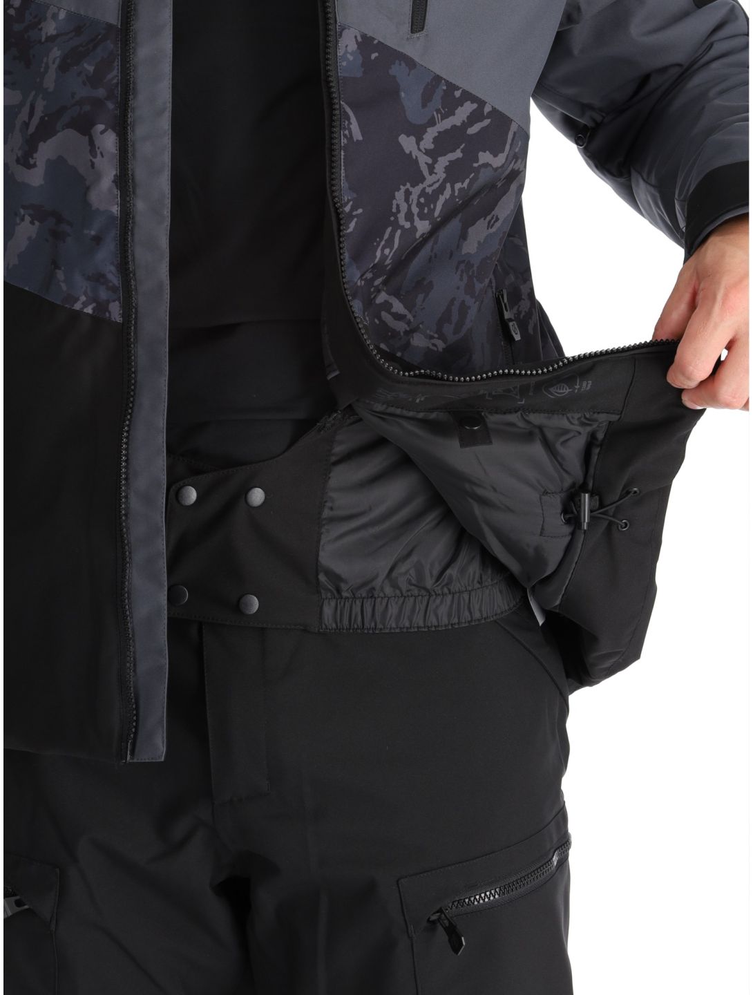 Dare2b, Baseplate II chaqueta de esquí hombres Black / Ebony Grey Mountain Print gris, negro 