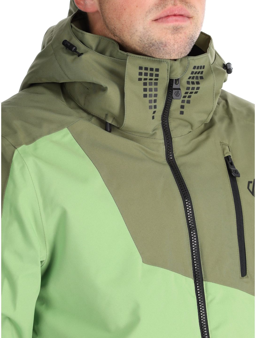 Dare2b, Baseplate II chaqueta de esquí hombres Olivine Green / Piquant Green verde 