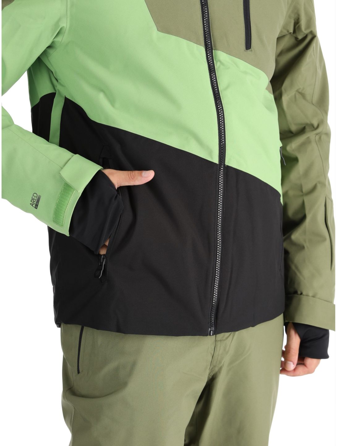 Dare2b, Baseplate II chaqueta de esquí hombres Olivine Green / Piquant Green verde 