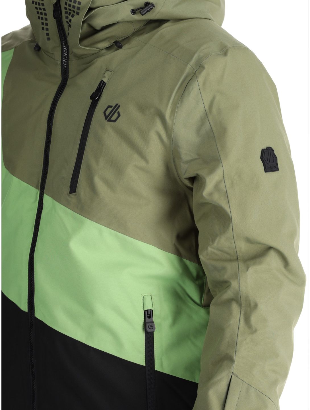 Dare2b, Baseplate II chaqueta de esquí hombres Olivine Green / Piquant Green verde 