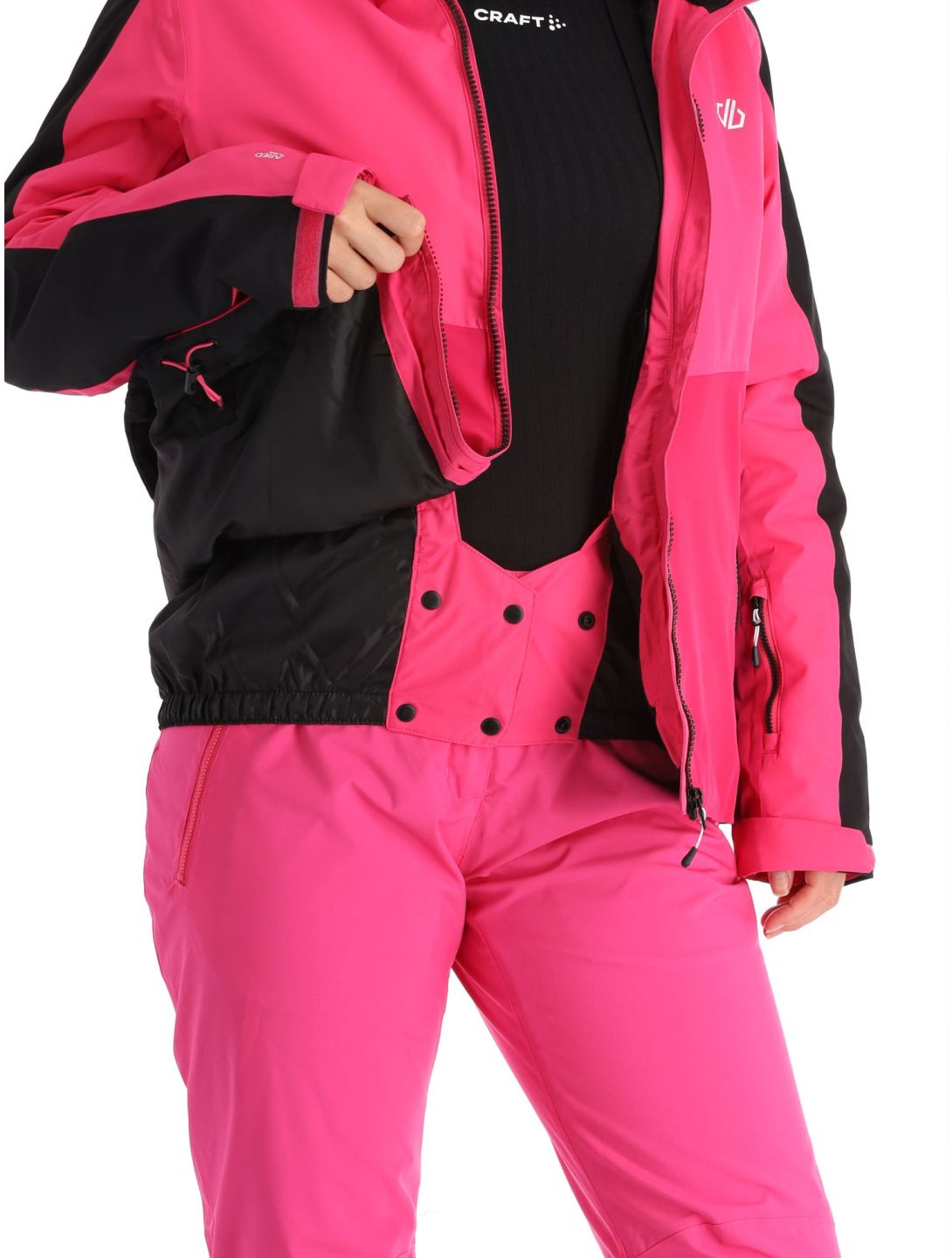 Dare2b, Climatise chaqueta de esquí mujeres Pure Pink / Boudoir Red rojo, rosa 