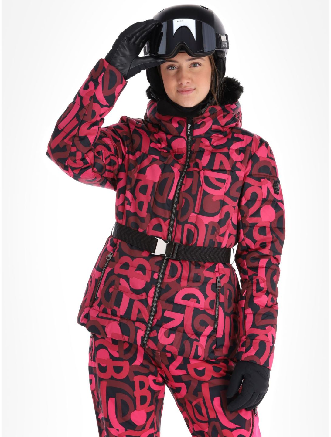 Dare2b, Crevasse chaqueta de esquí mujeres Pure Pink Graffiti Print P9Z rosa 