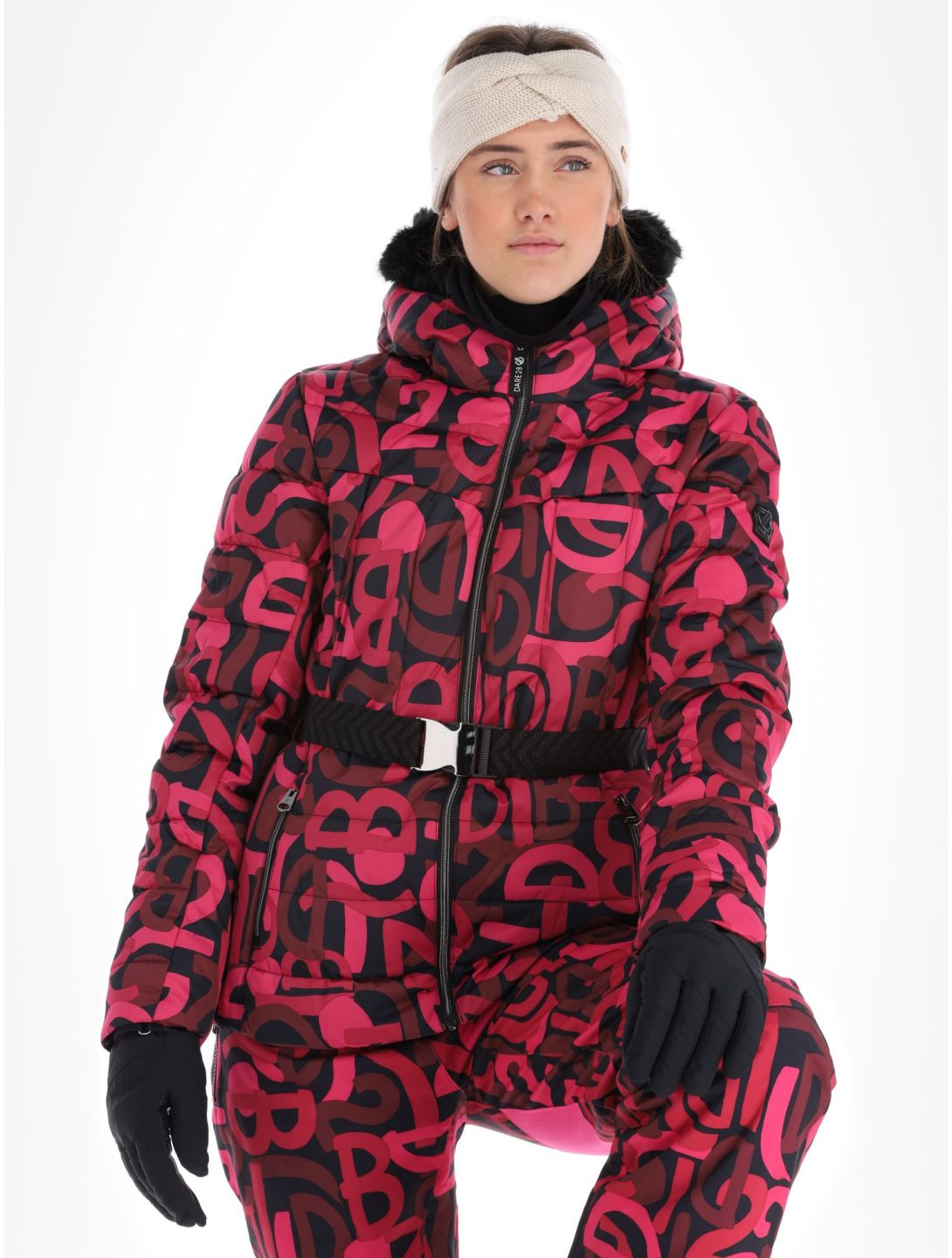 Dare2b, Crevasse chaqueta de esquí mujeres Pure Pink Graffiti Print P9Z rosa 