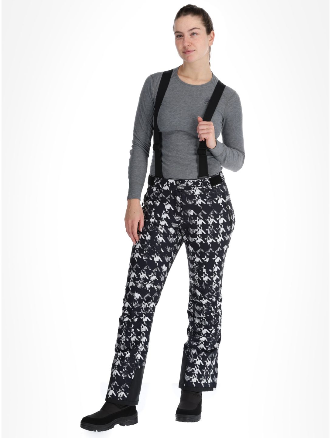 Dare2b, Diminish pantalones de esquí mujeres Black Distressed Dogtooth Print negro 