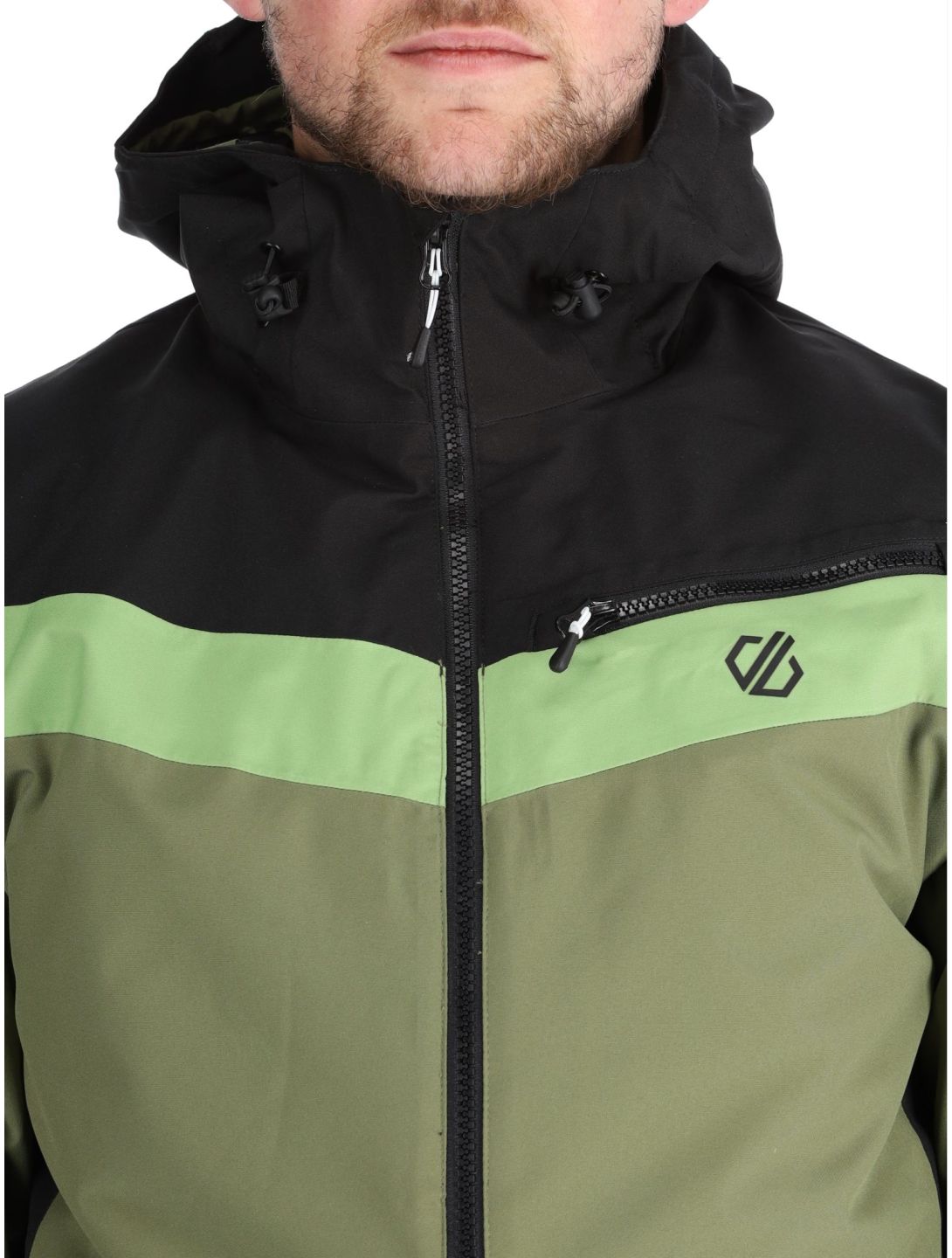 Dare2b, Eagly II chaqueta de esquí hombres Black / Olivine Green negro, verde 