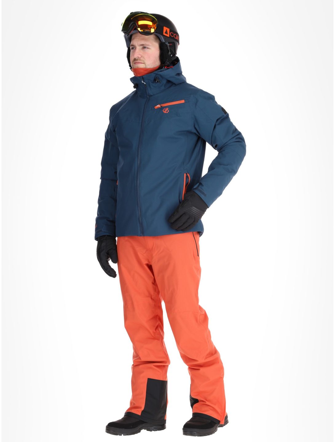 Dare2b, Eagly II chaqueta de esquí hombres Moonlight Denim / Orange Rust azul, naranja 