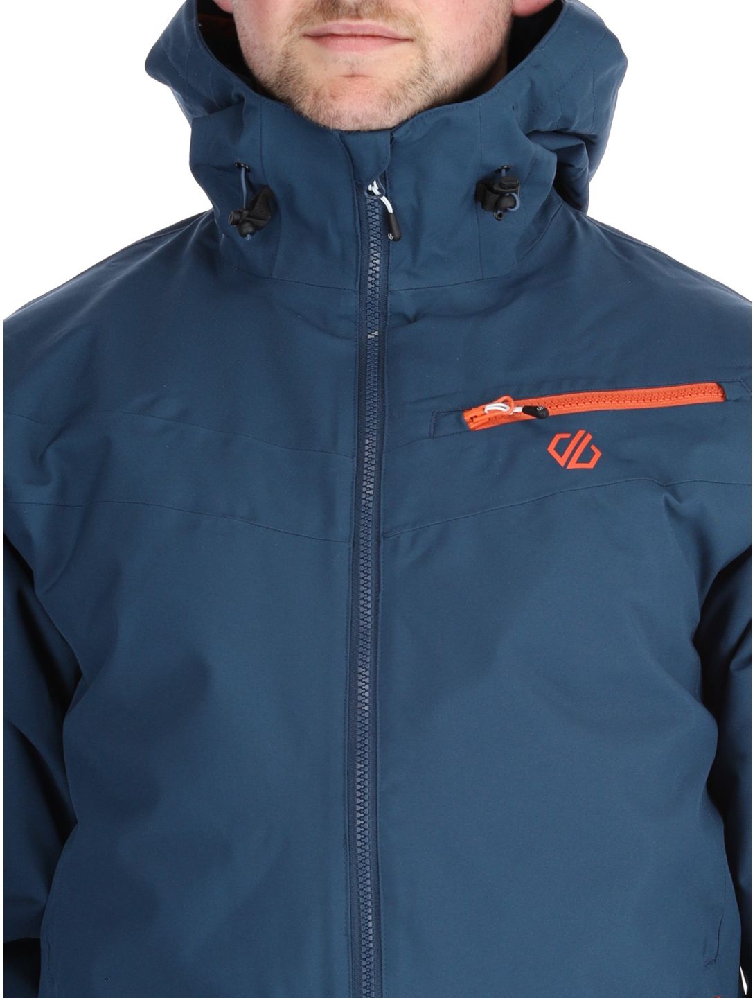 Dare2b, Eagly II chaqueta de esquí hombres Moonlight Denim / Orange Rust azul, naranja 