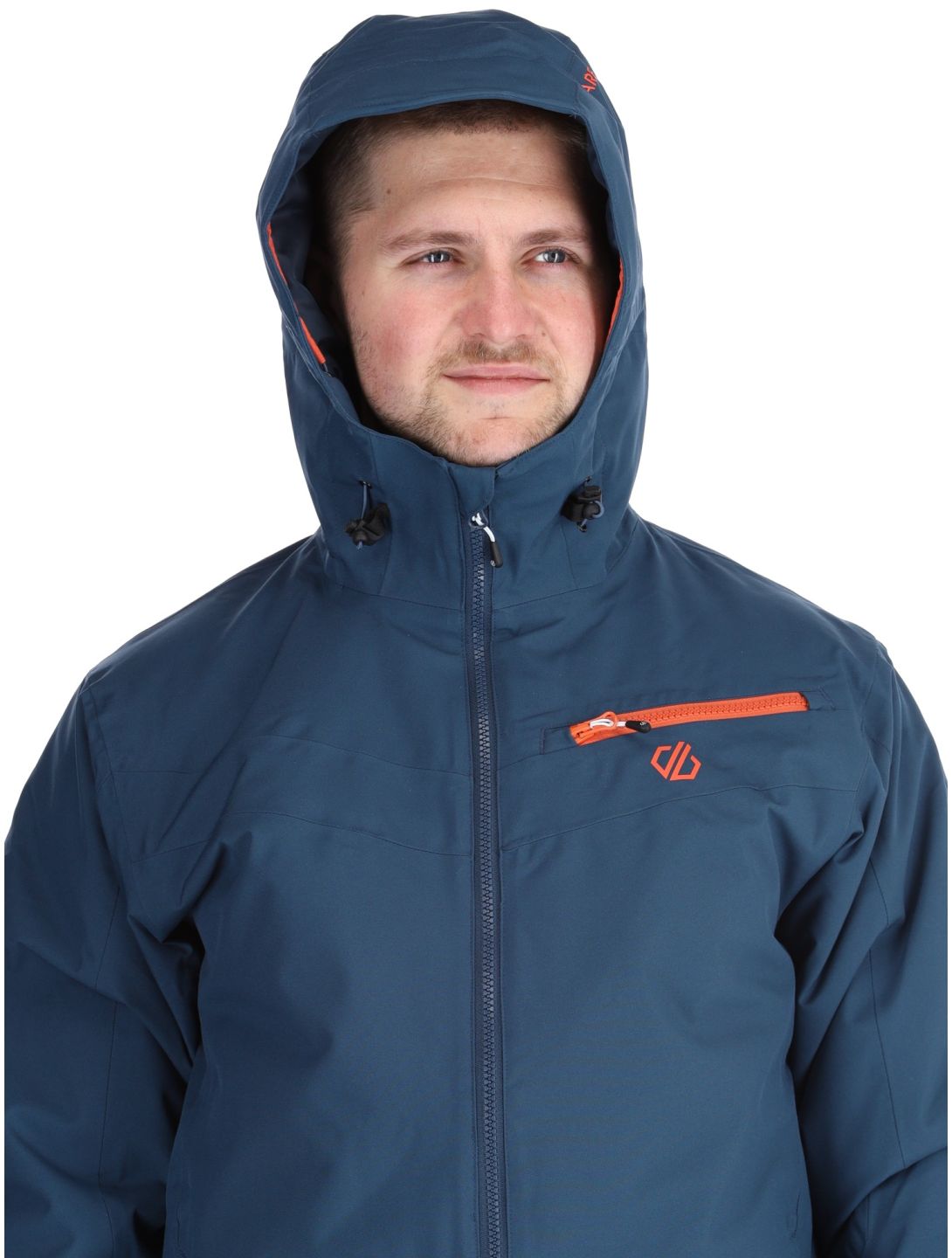 Dare2b, Eagly II chaqueta de esquí hombres Moonlight Denim / Orange Rust azul, naranja 