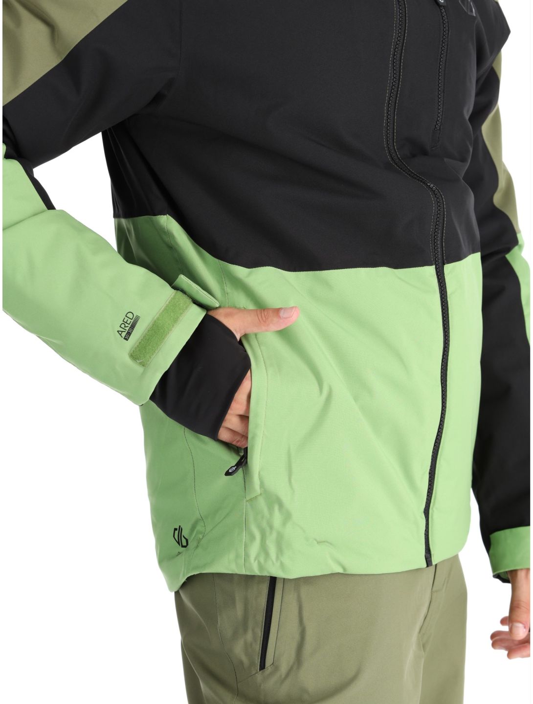 Dare2b, Edge II chaqueta de esquí hombres Olivine Green / Black negro, verde 