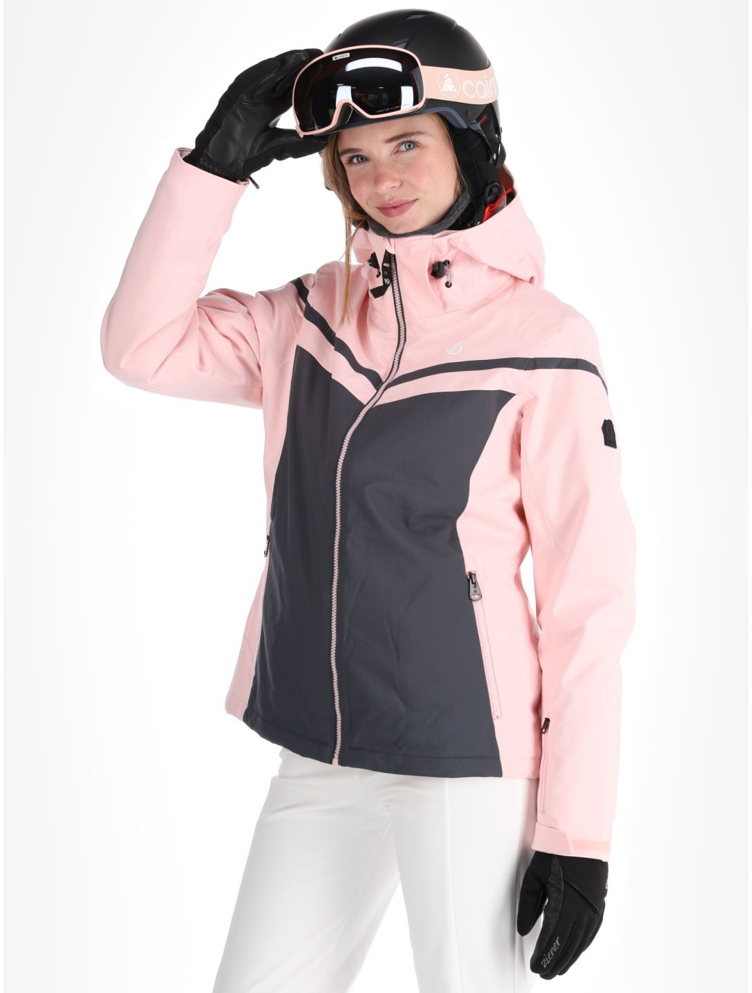 Dare2b, Flurry chaqueta de esquí mujeres Crystal Rose / Ebony Grey gris, rosa 