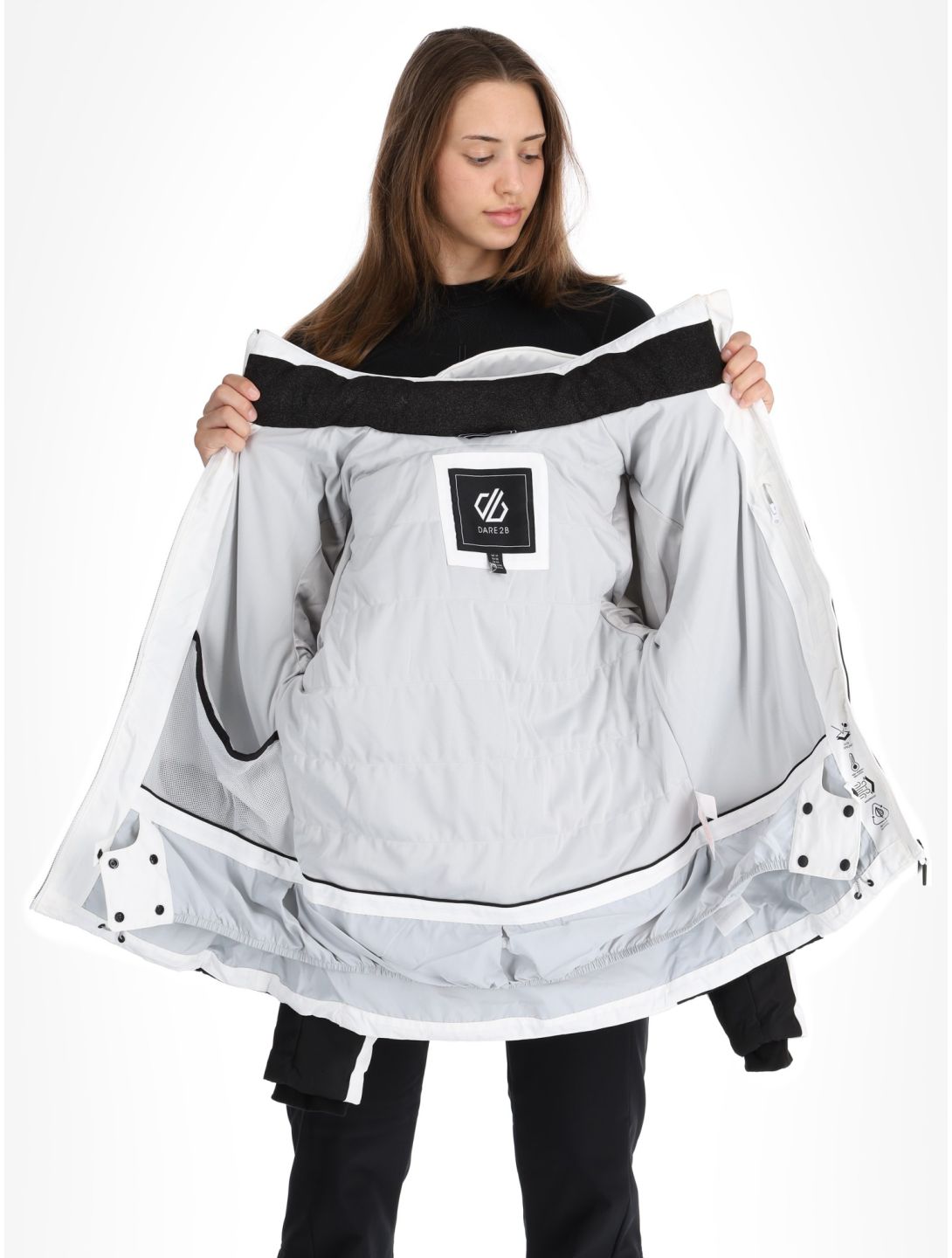 Dare2b, Glacial chaqueta de esquí mujeres White / Black blanco, negro 