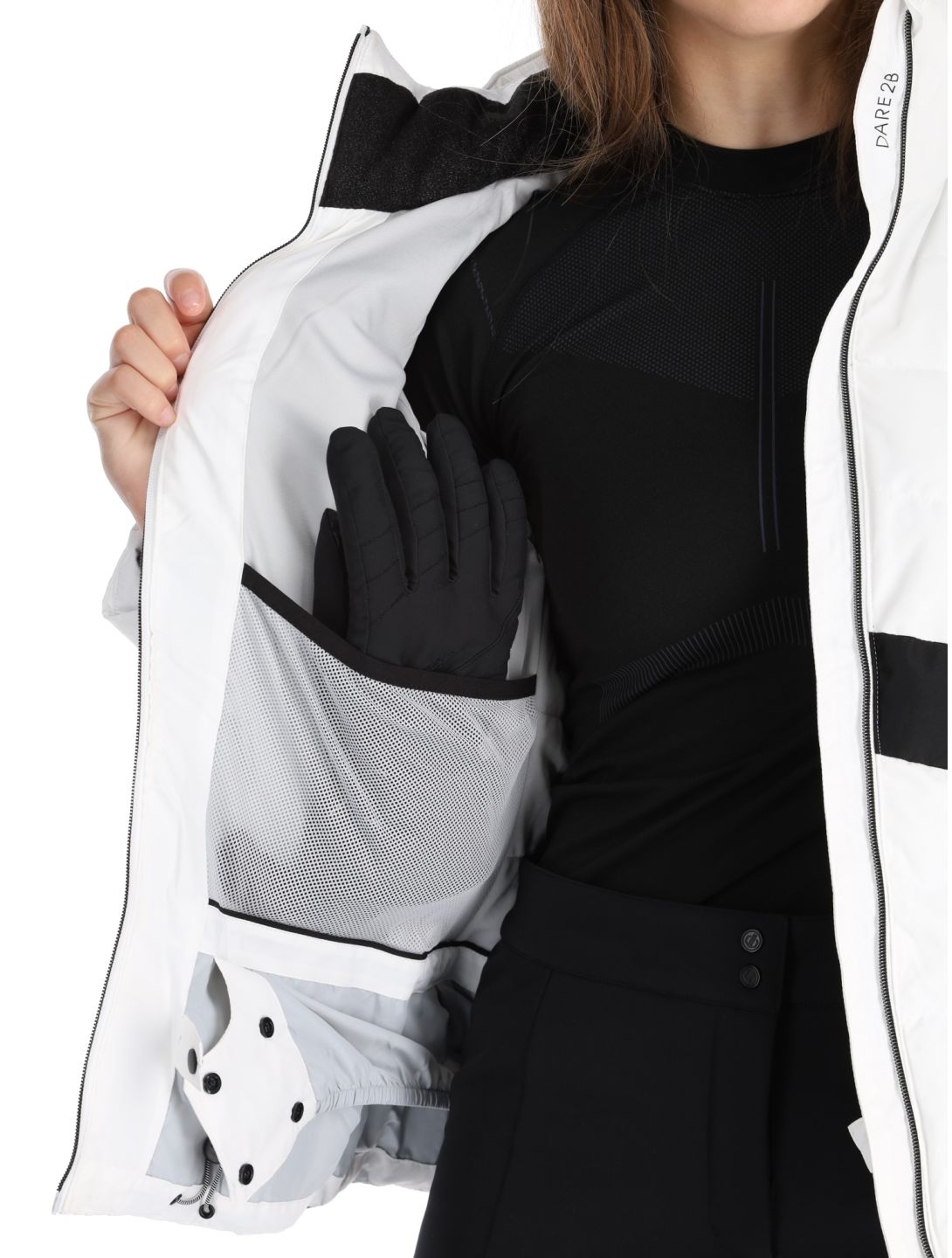 Dare2b, Glacial chaqueta de esquí mujeres White / Black blanco, negro 