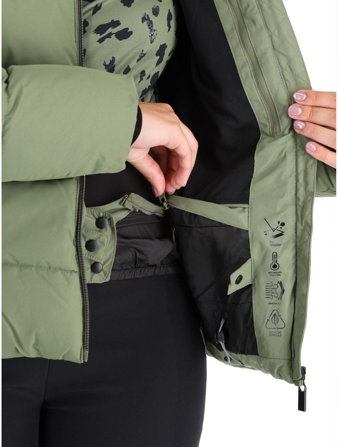 Dare2b, Glamorize V chaqueta de esquí mujeres Olivine Green verde 