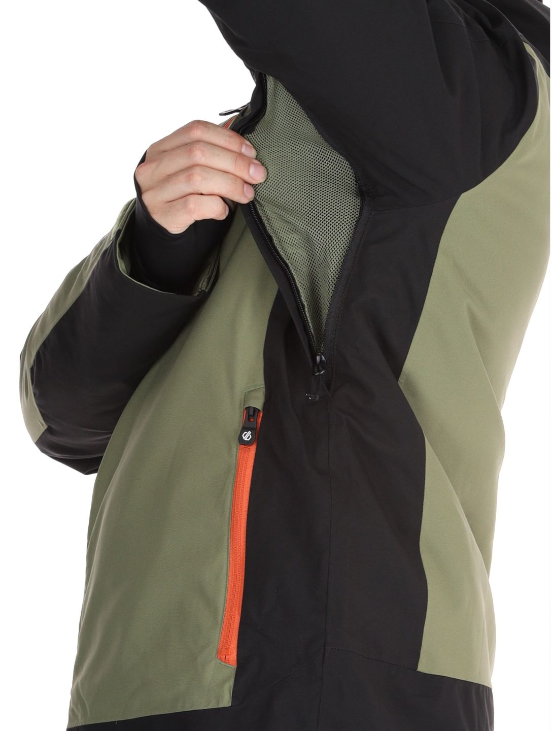 Dare2b, Halfpipe II chaqueta de esquí hombres Black / Olivine Green negro, verde 