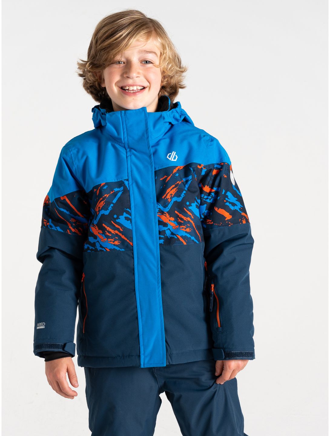 Dare2b, Humour III chaqueta de esquí niños Athletic Blue / Athletic Blue Camo Print / Moonlight Denim azul 