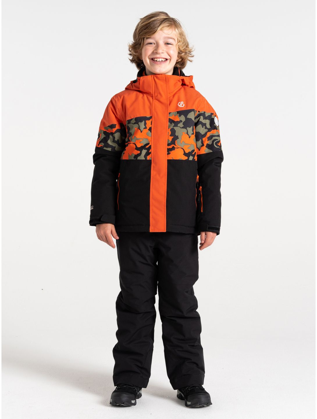 Dare2b, Humour III chaqueta de esquí niños Orange Rust / Orange Rust Camo Print / Black naranja, negro 